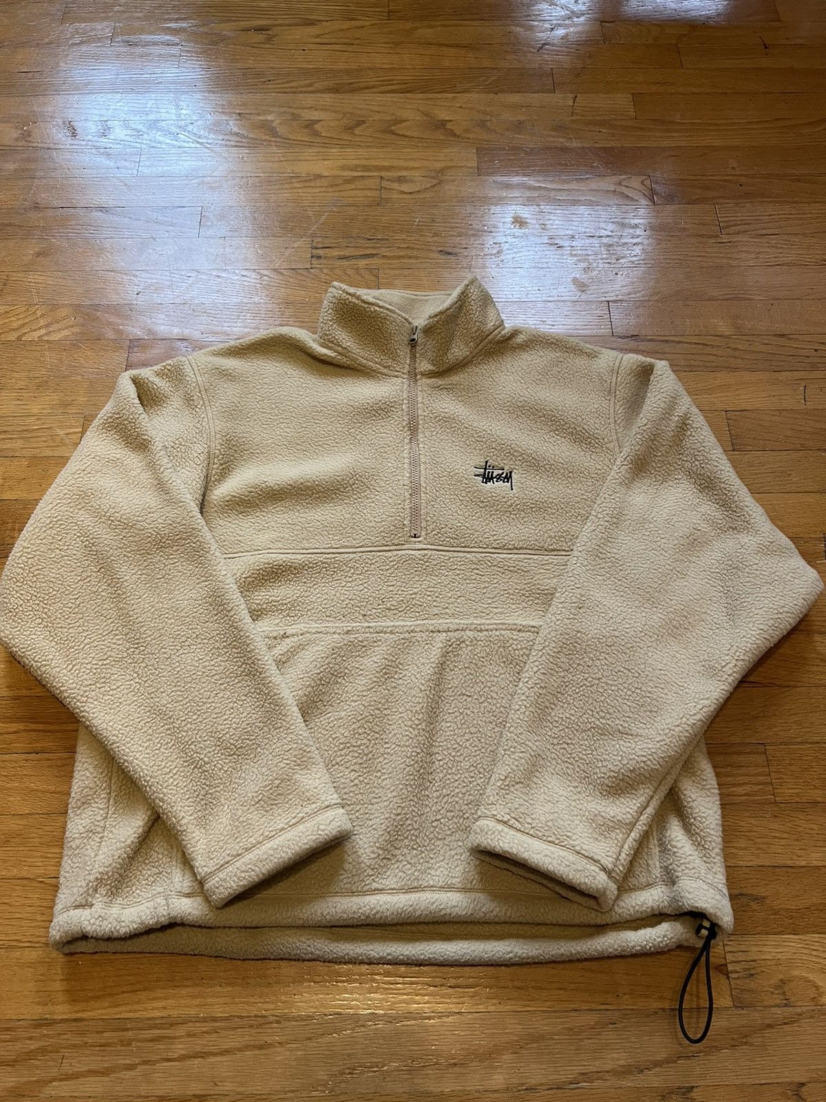 Stussy Stussy - Quarter Zip Sherpa Pullover - Beige | Grailed