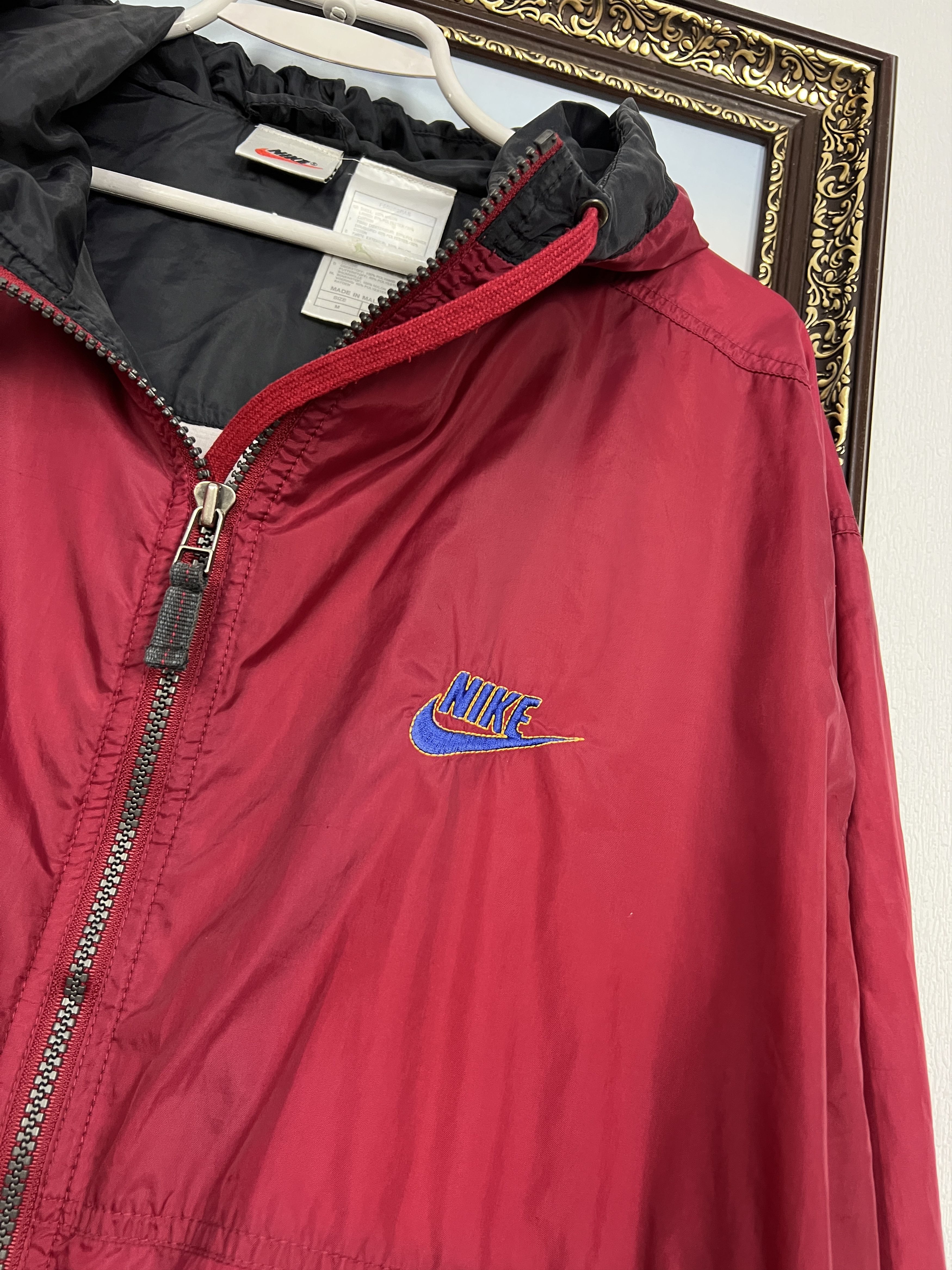 Nike Vintage 90's Nike Jacket Hooded Track Top Swoosh Zip Size US M / EU 48-50 / 2 - 6 Thumbnail