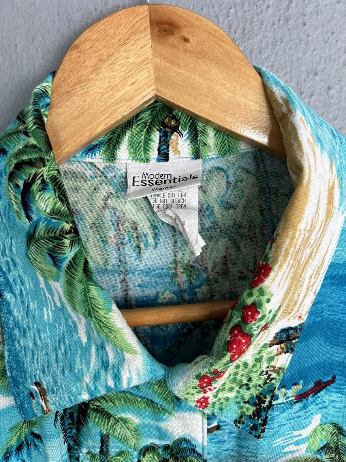 Other Vtg MODERN ESSENTIALS Hawaiian Shirts Size L / US 10 / IT 46 - 4 Thumbnail