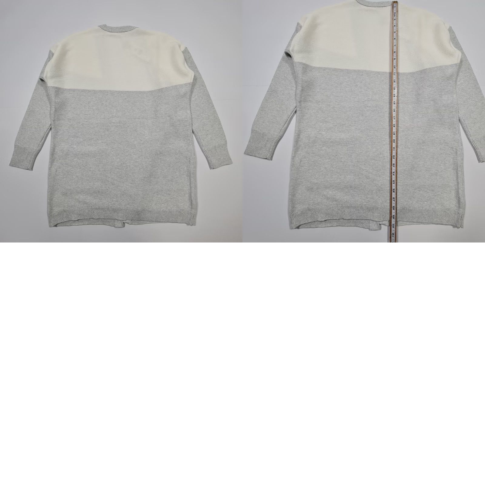 CO Betty & Co Womens Cardigan Grey 14 UK Open Front Knit Cotton Logo Jumper Cardigan Long Sleeve V-Neck Seasonal Breathable Regular Fit Womens Size XL / US 12-14 / IT 48-50 - 8 Thumbnail