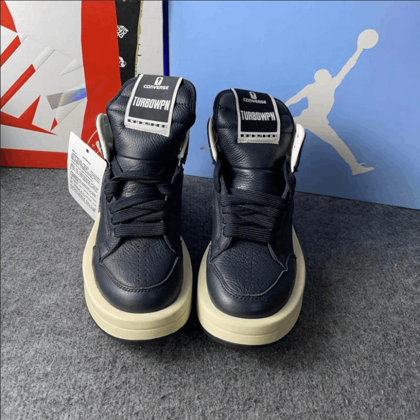 Rick Owens Rick Owens TURBOWPN Black High Top Size US 5 / IT 35 - 2 Thumbnail