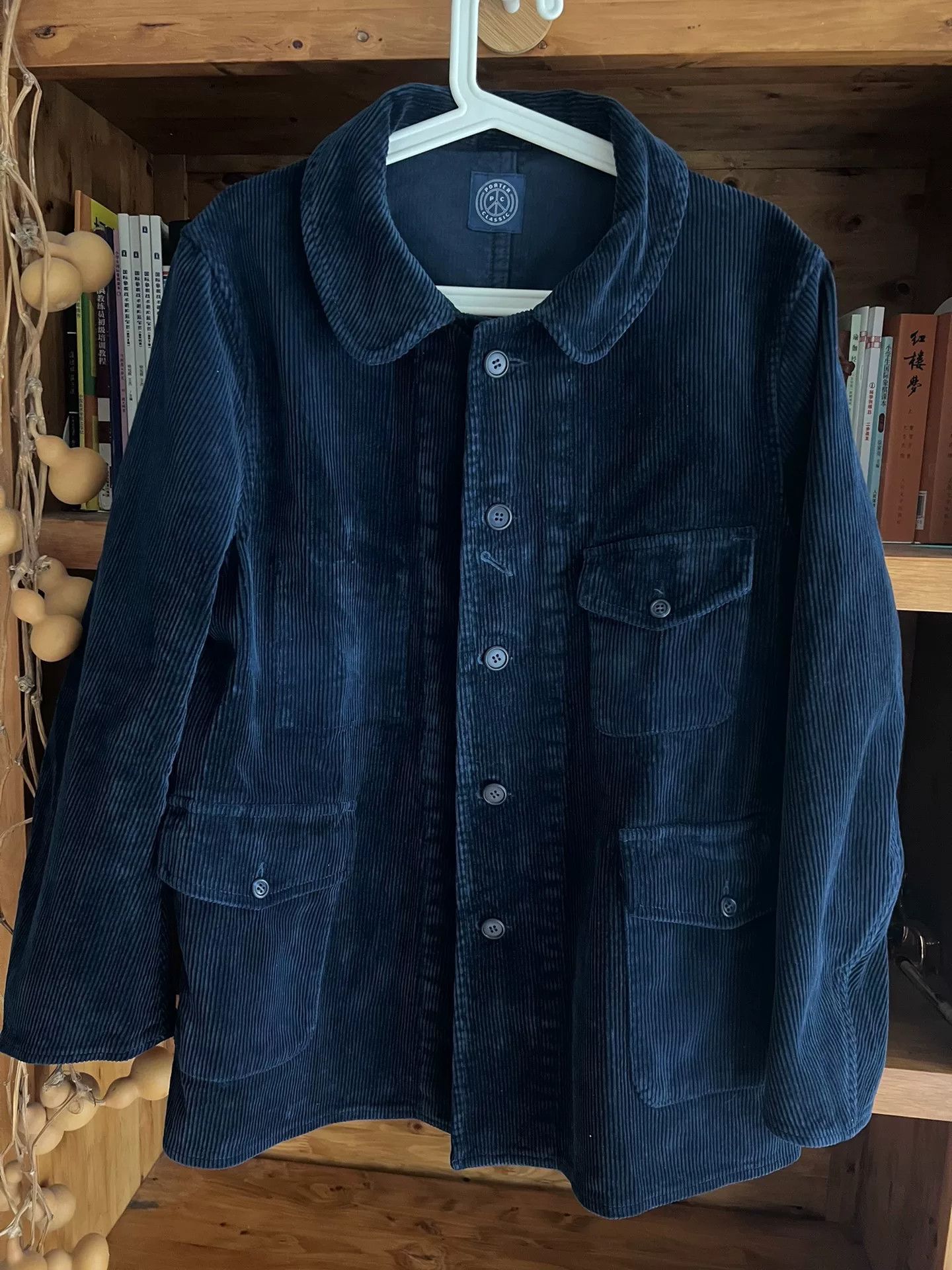 Porter Classic porter classic blue corduroy hunting jacket Size US S / EU 44-46 / 1 - 1 Thumbnail