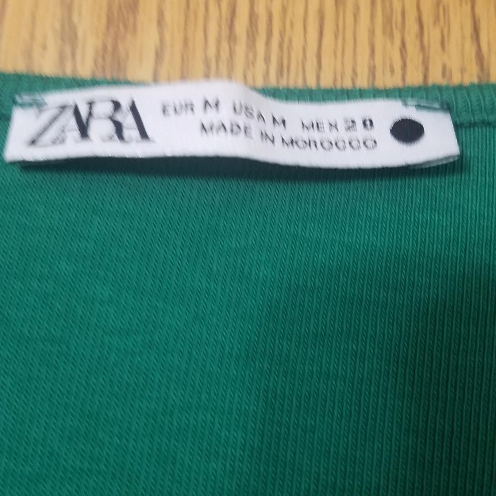 Zara Zara Green Top Size Medium Size M / US 6-8 / IT 42-44 - 3 Thumbnail