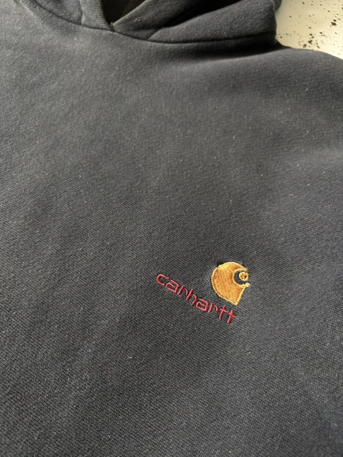 Carhartt Vintage Sunfaded Carhartt Embroidered Hoodies Sweatshirt Size US L / EU 52-54 / 3 - 13 Thumbnail