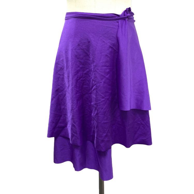 Balenciaga Balenciaga Purple Wrap Skirt Size 36 Size 26" / US 2 / IT 38 - 1 Thumbnail