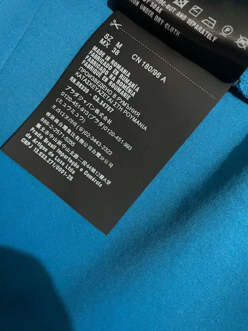 Prada PRADA Men's Blue Short Sleeve Shirt-2506 Size US M / EU 48-50 / 2 - 6 Thumbnail