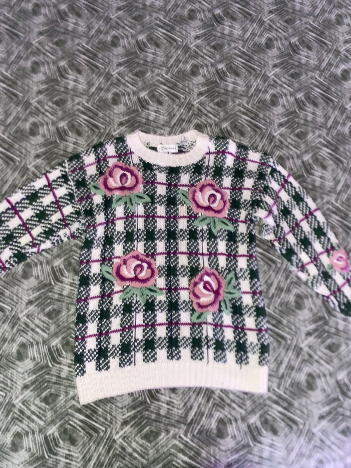 Other Vintage Floral Sweater Size US M / EU 48-50 / 2 - 1 Thumbnail