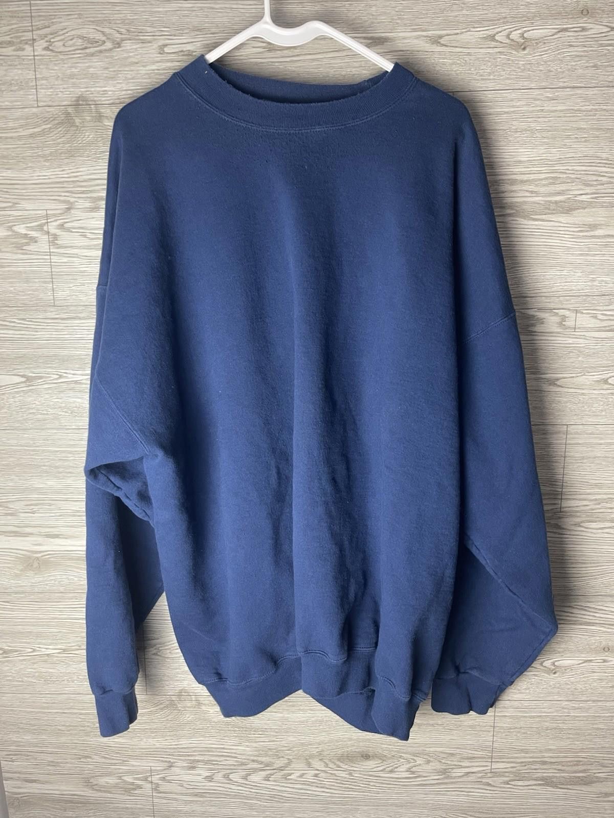Hanes Vintage Ultimate Hanes Cotton Printpro Blue Sweatshirt 2XL Size US XXL / EU 58 / 5 - 1 Thumbnail