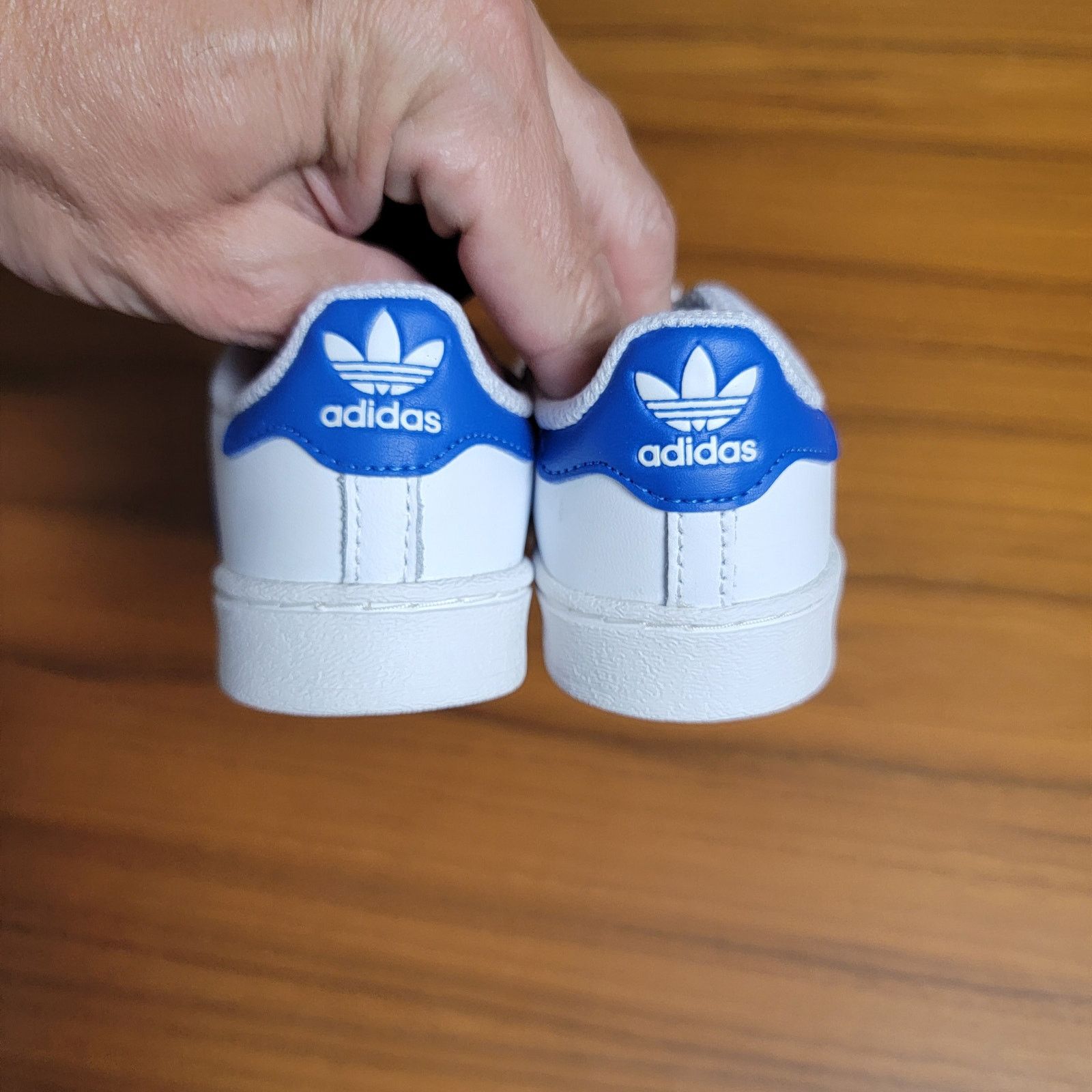 Adidas adidas Infant Superstar EL I Sneaker, White/Royal Sz 6.5K Size US 6.5 / EU 39-40 - 4 Thumbnail