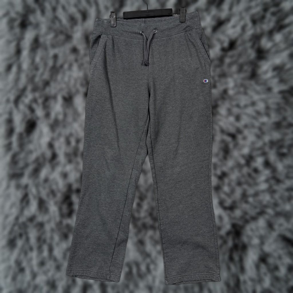 Champion Champion Sweatpants Mens Large 32x29.5 Gray Fleece Drawstring Athletic Sporty Size US 33 - 1 Thumbnail