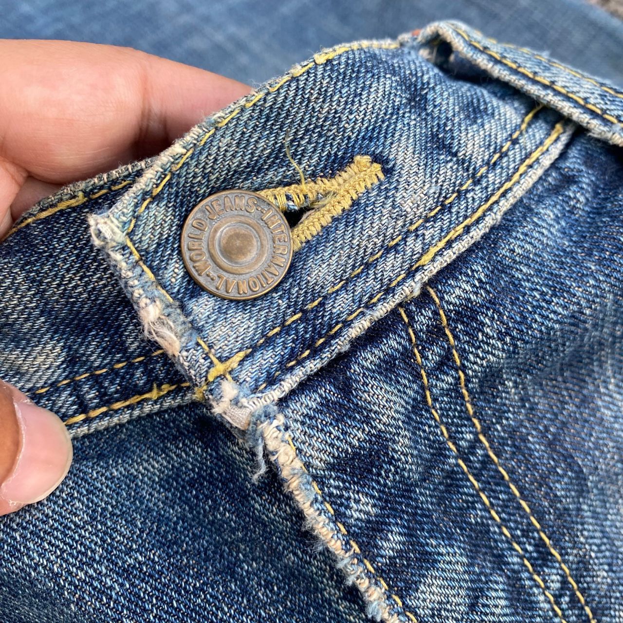 If Six Was Nine Vintage G Heart Limited Edition Distressed Denim Size US 34 / EU 50 - 16 Thumbnail