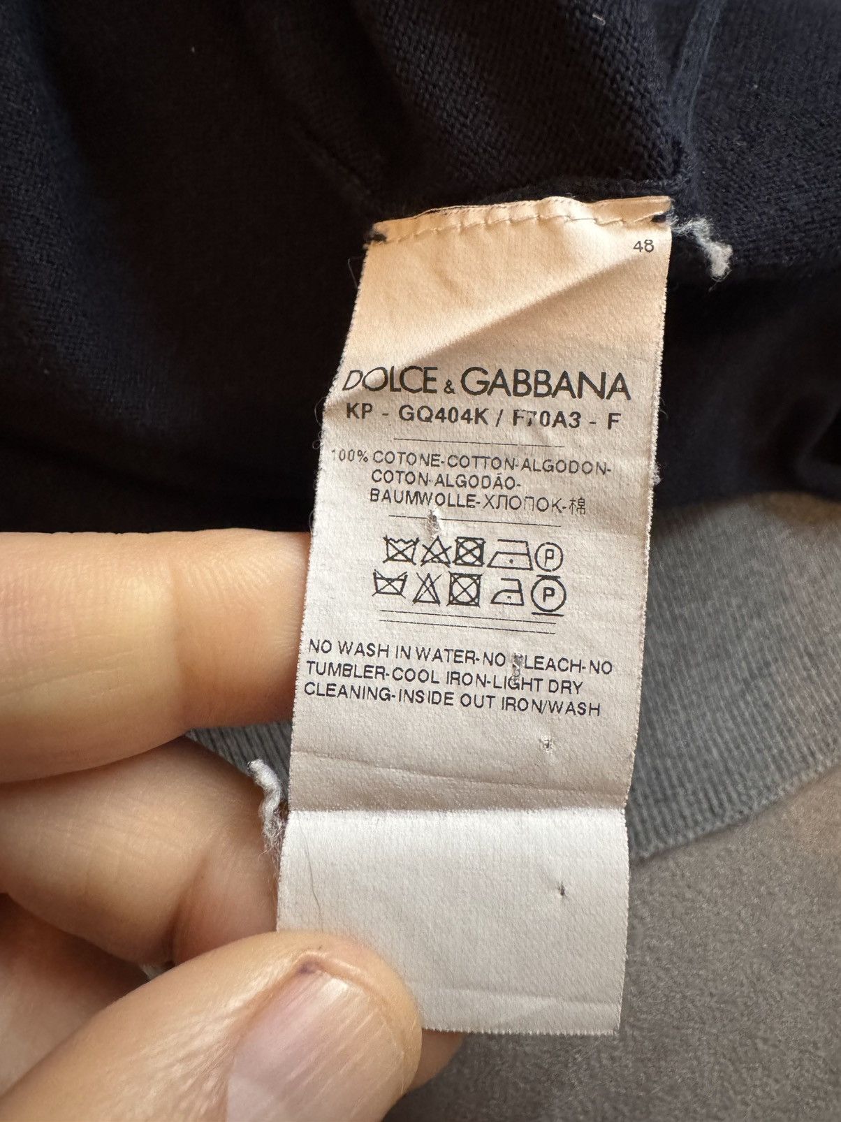 Dolce & Gabbana DOLCE AND GABBANA polo STUDY REAL TAPE MEASUREMENTS IN PHOTO Size US L / EU 52-54 / 3 - 13 Thumbnail