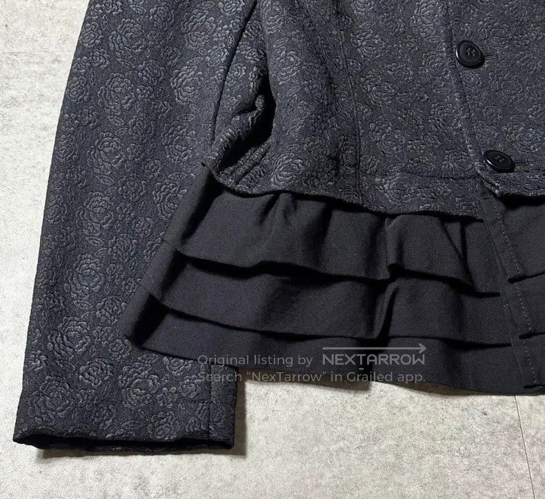 Comme des Garcons Comme Des Garcons Round-neck floral embroidered wool jacke Size M / US 6-8 / IT 42-44 - 6 Thumbnail