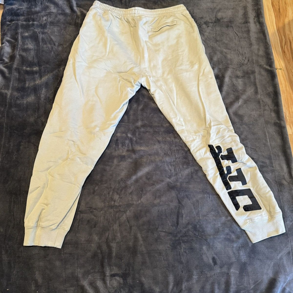 Off-White Beige Off-White Logo Sweatpants Size XXL Drawstring Size US 38 / EU 54 - 2 Thumbnail