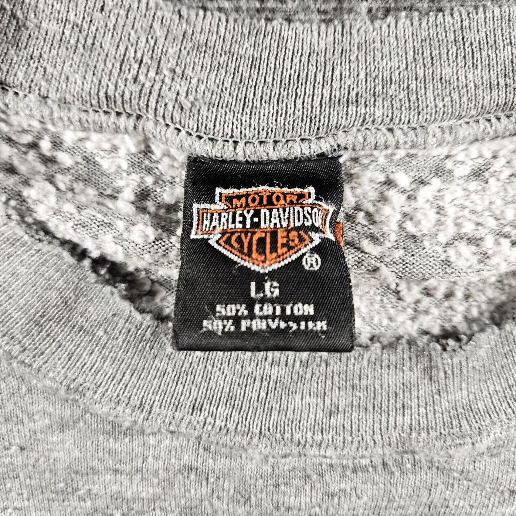 Harley Davidson Vintage Harley-Davidson Sweatshirt Mens Large Gray 95th Anniversary Texas 90s Size US L / EU 52-54 / 3 - 4 Thumbnail