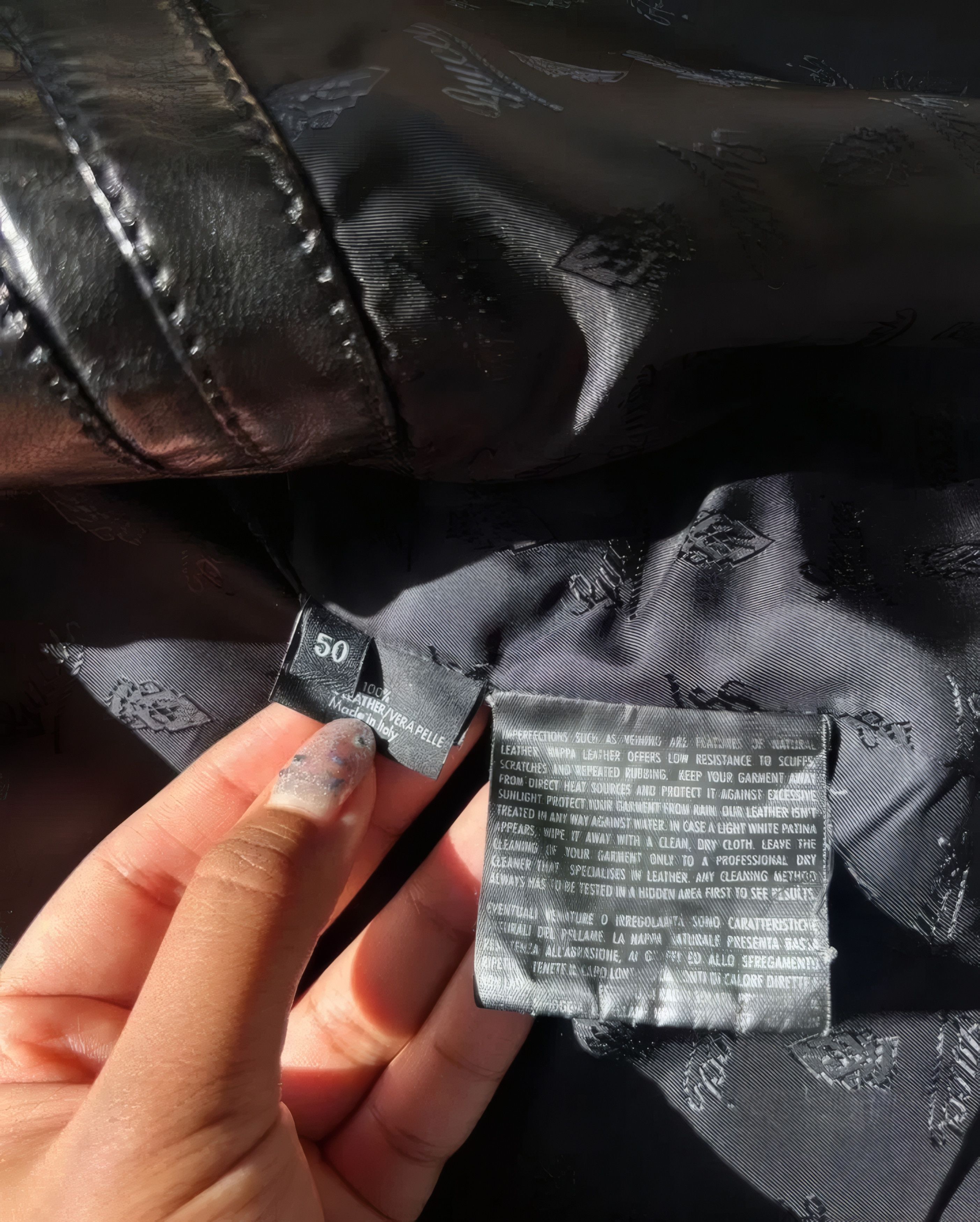 Gucci Black Lambskin Leather Jacket