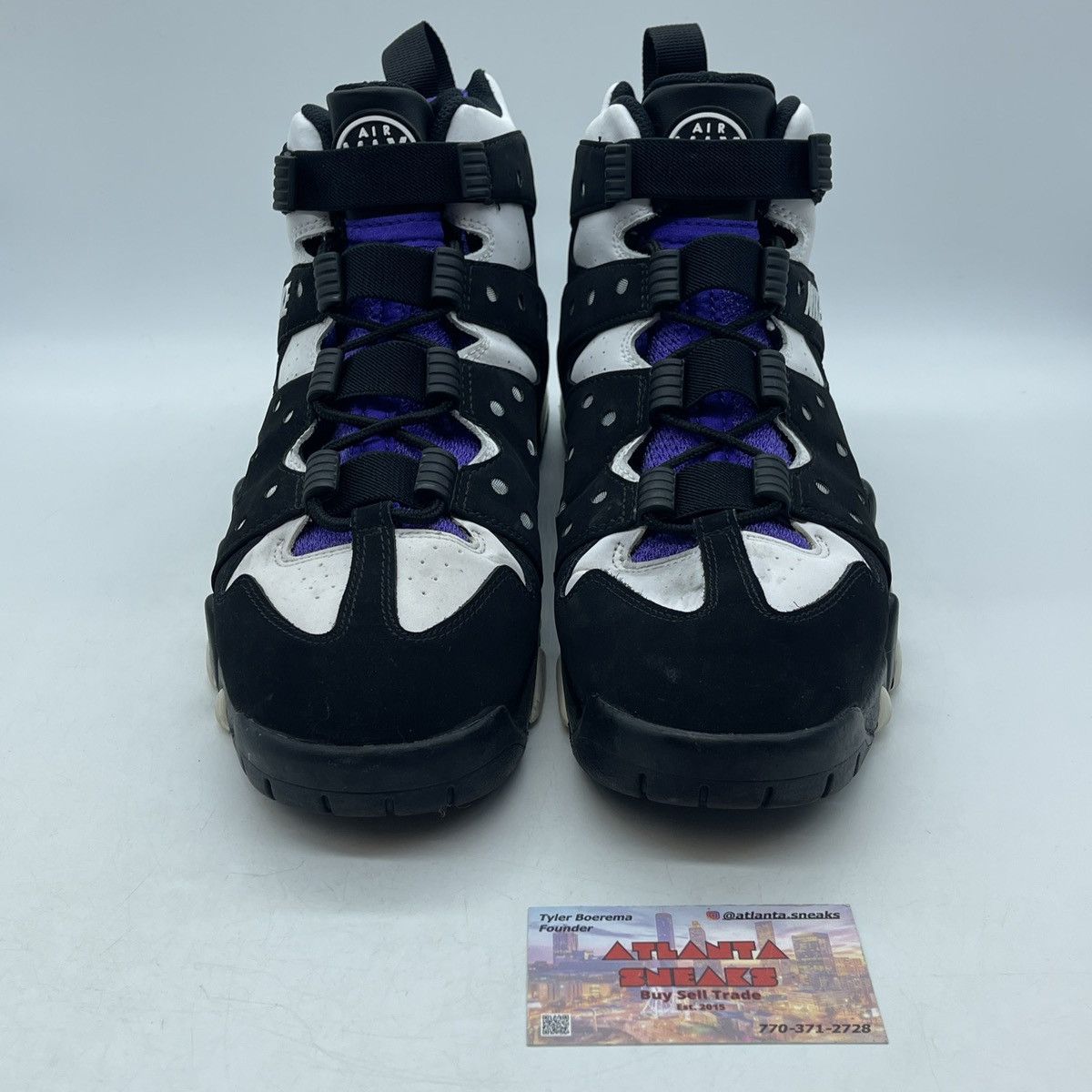 Nike Air max 2 black purple Size US 12 / EU 45 - 2 Thumbnail