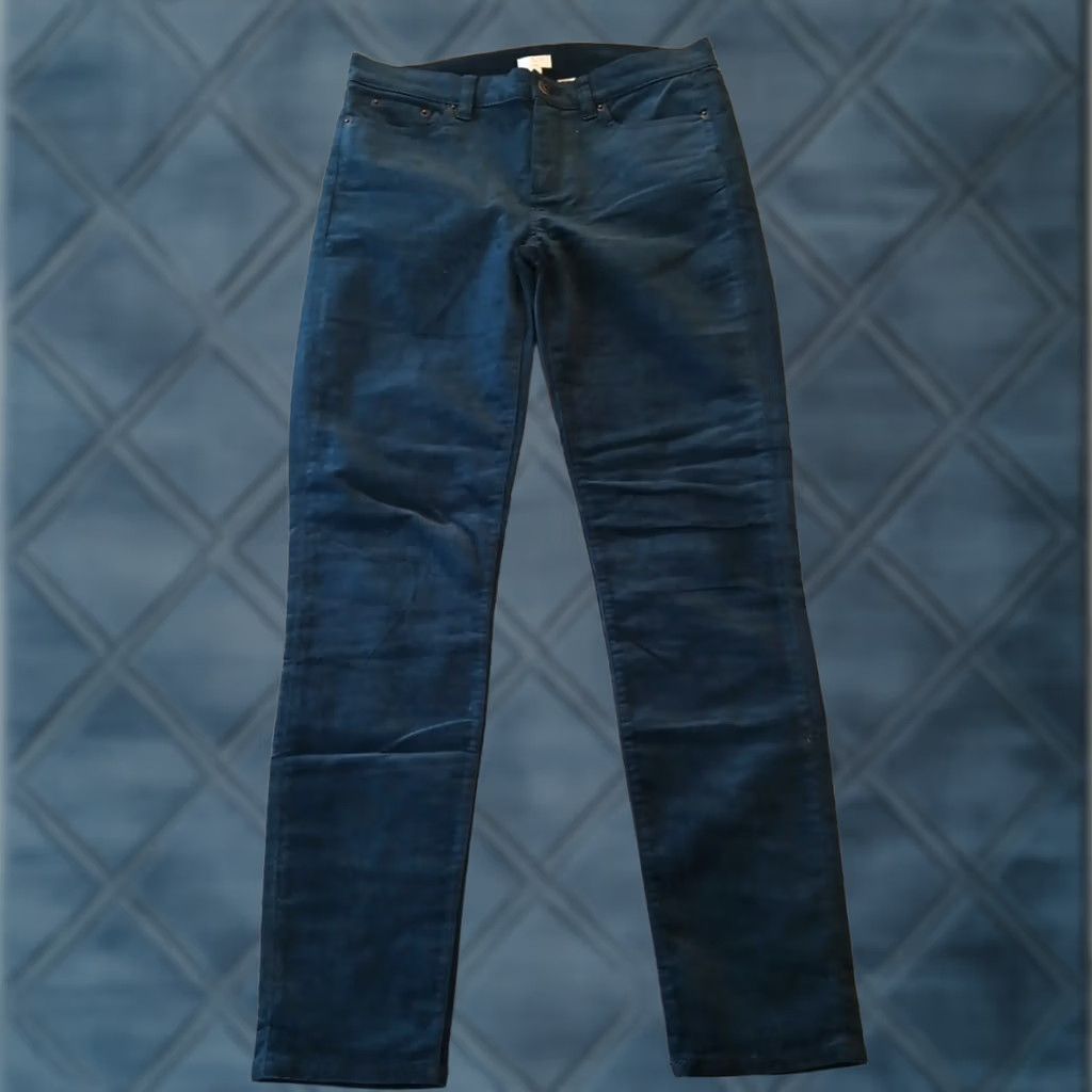 J.Crew J.Crew Stretch Pants Womens 29 Blue Velvet 31x29 Mid Rise Pockets Chino Pants Size 29" - 1 Thumbnail