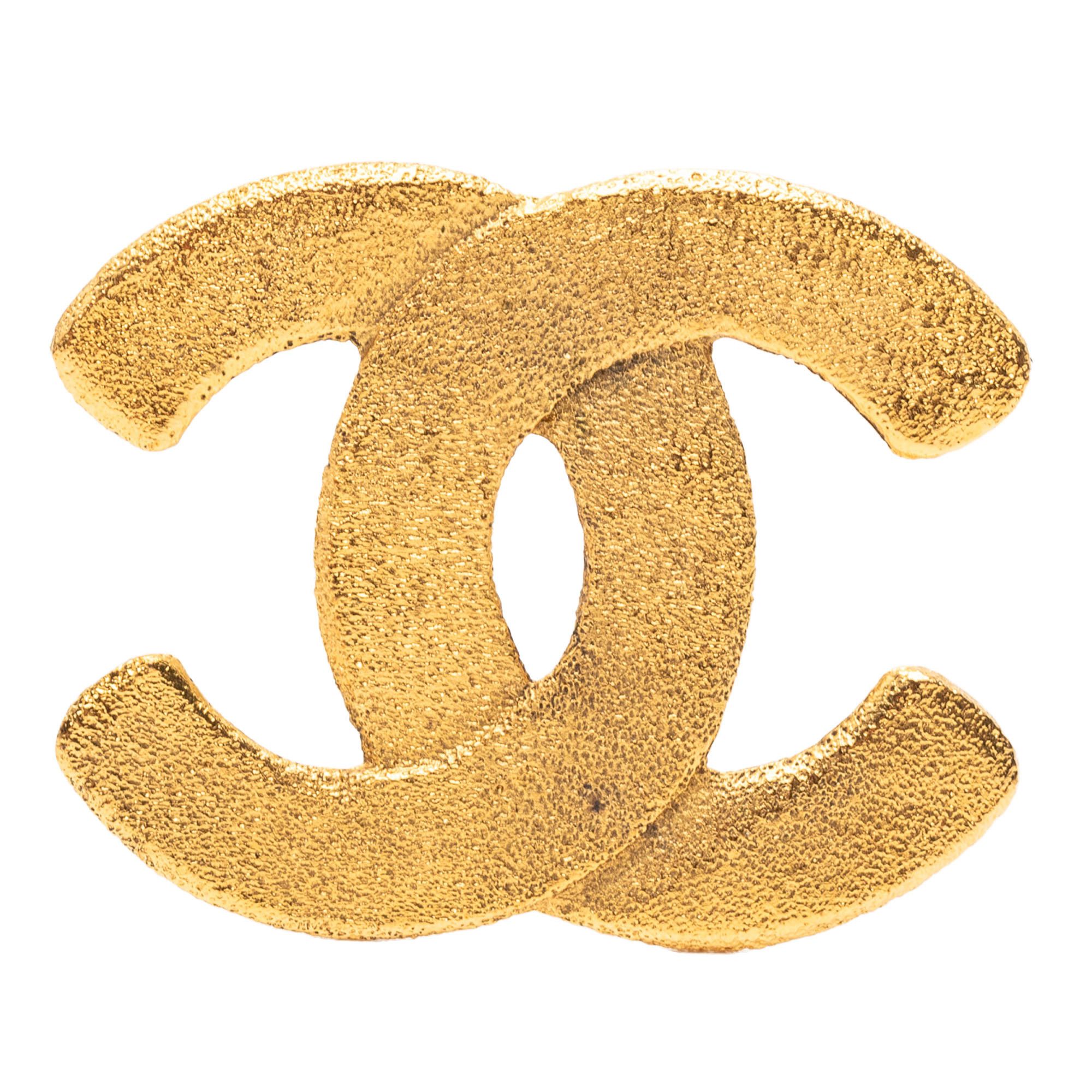 Chanel Chanel Gold Plated CC Brooch Size ONE SIZE - 1 Thumbnail