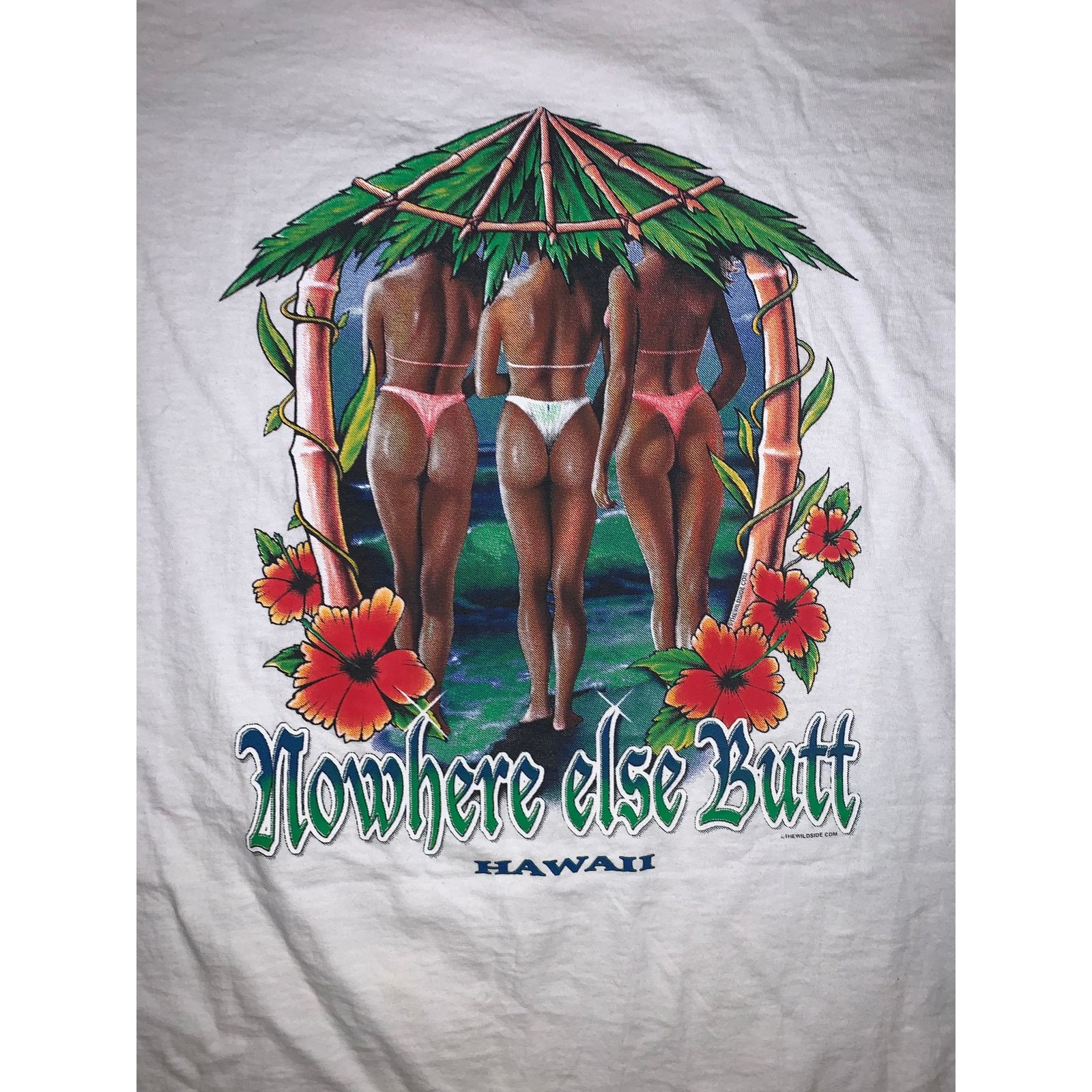 Fruit Of The Loom × Other Nowhere Else Butt Hawaii Graphic T-Shirt XL Surf Souvenir Size US XL / EU 56 / 4 - 1 Thumbnail