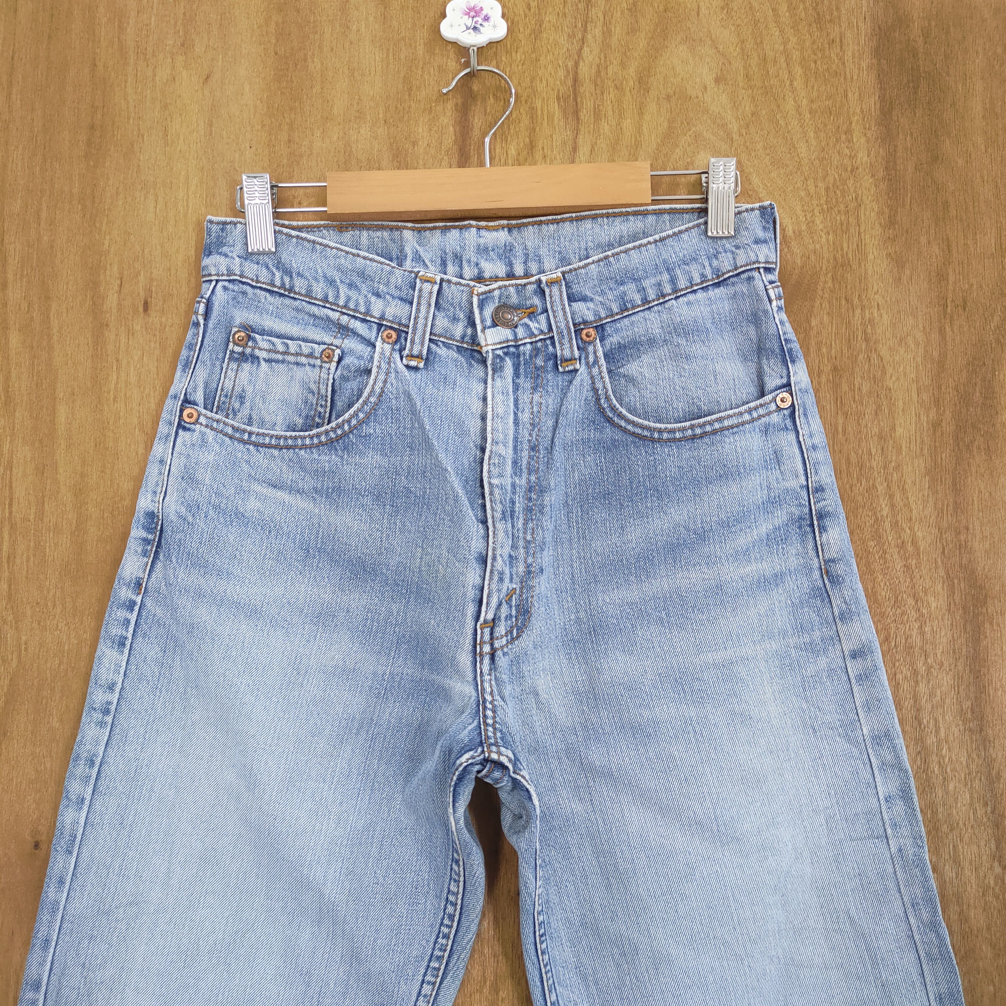 Levi's VINTAGE LEVI'S 512 STRAIGHT FADED BLUE DISTRESSED JEAN PANTS Size US 28 / EU 44 - 5 Thumbnail