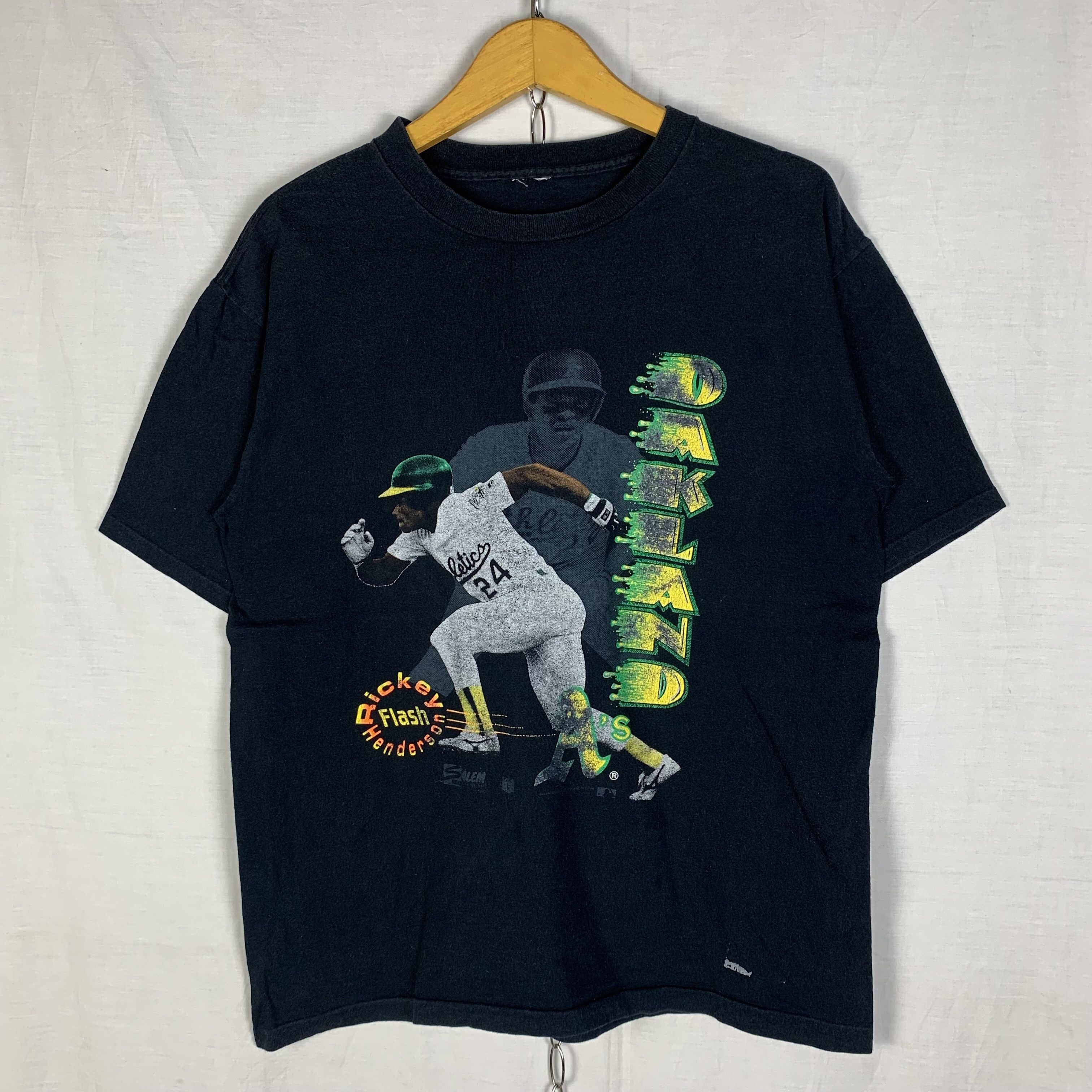 Vintage Ricky Henderson Flash Oakland Athletics MLB Tshirt