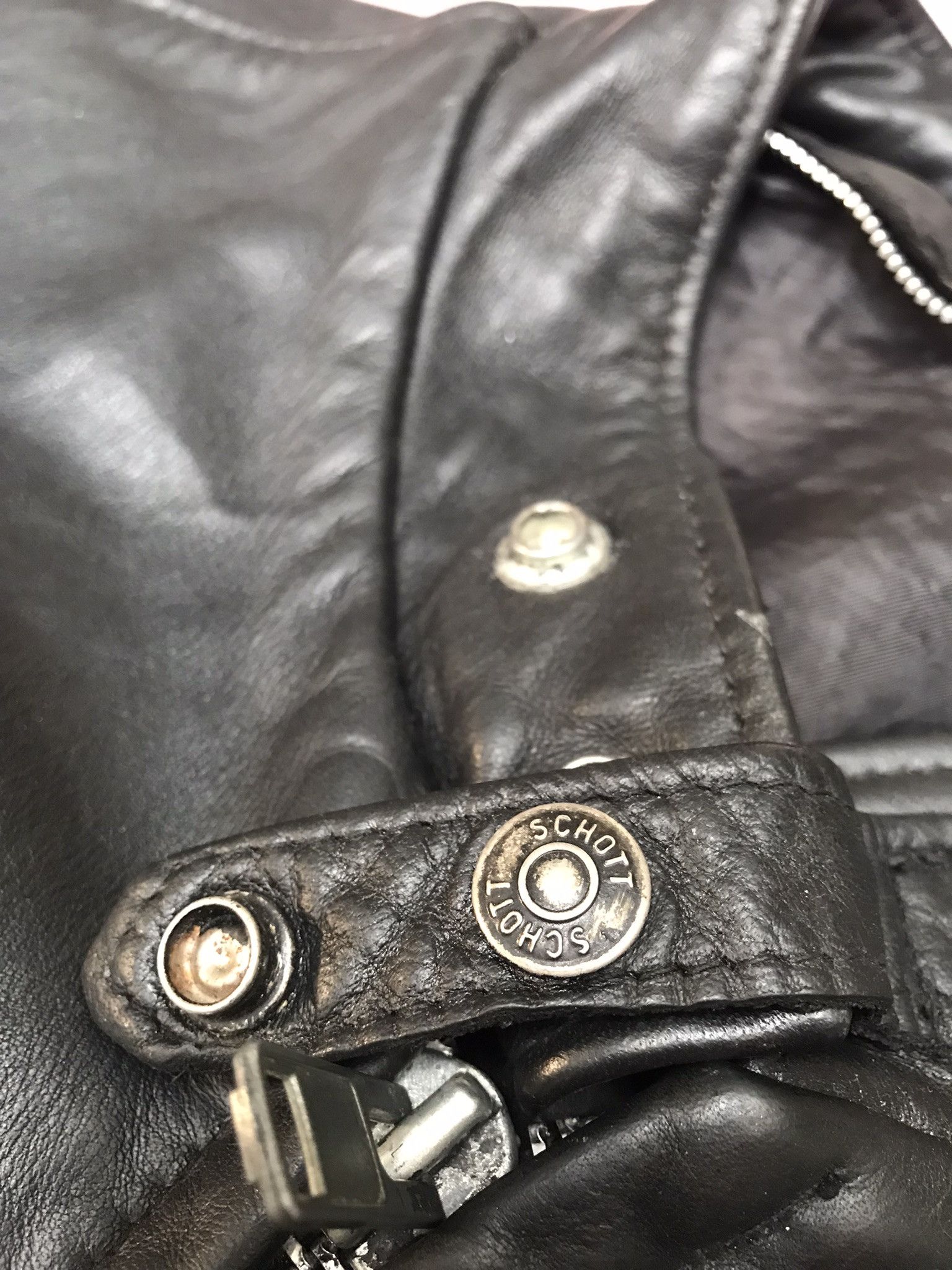 Schott SCHOTT NYC LEATHER CAFE RACER JACKET MADE IN USA Size US XL / EU 56 / 4 - 1 Thumbnail
