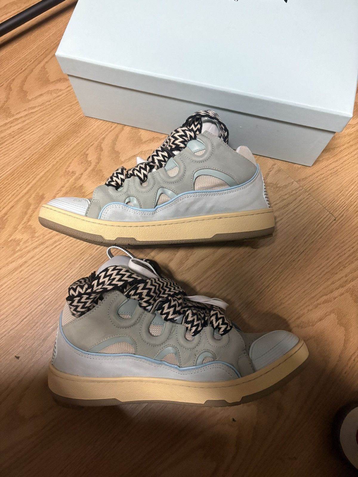 Lanvin Lanvin Leather Curb Sneaker Size US 9.5 / EU 42-43 - 4 Thumbnail