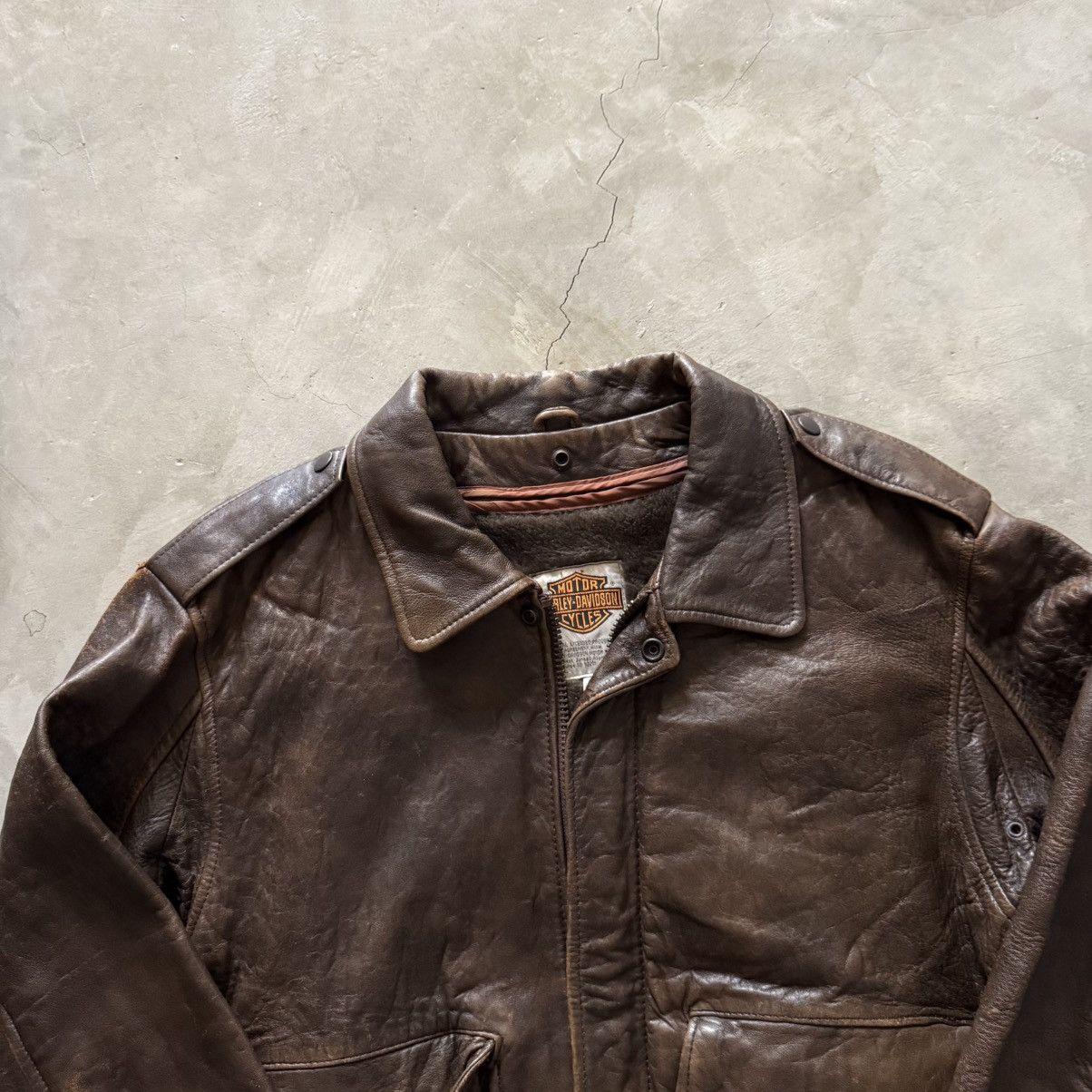 Harley Davidson 90's Harley Davidson Rider Leather Jacket Size US M / EU 48-50 / 2 - 4 Thumbnail
