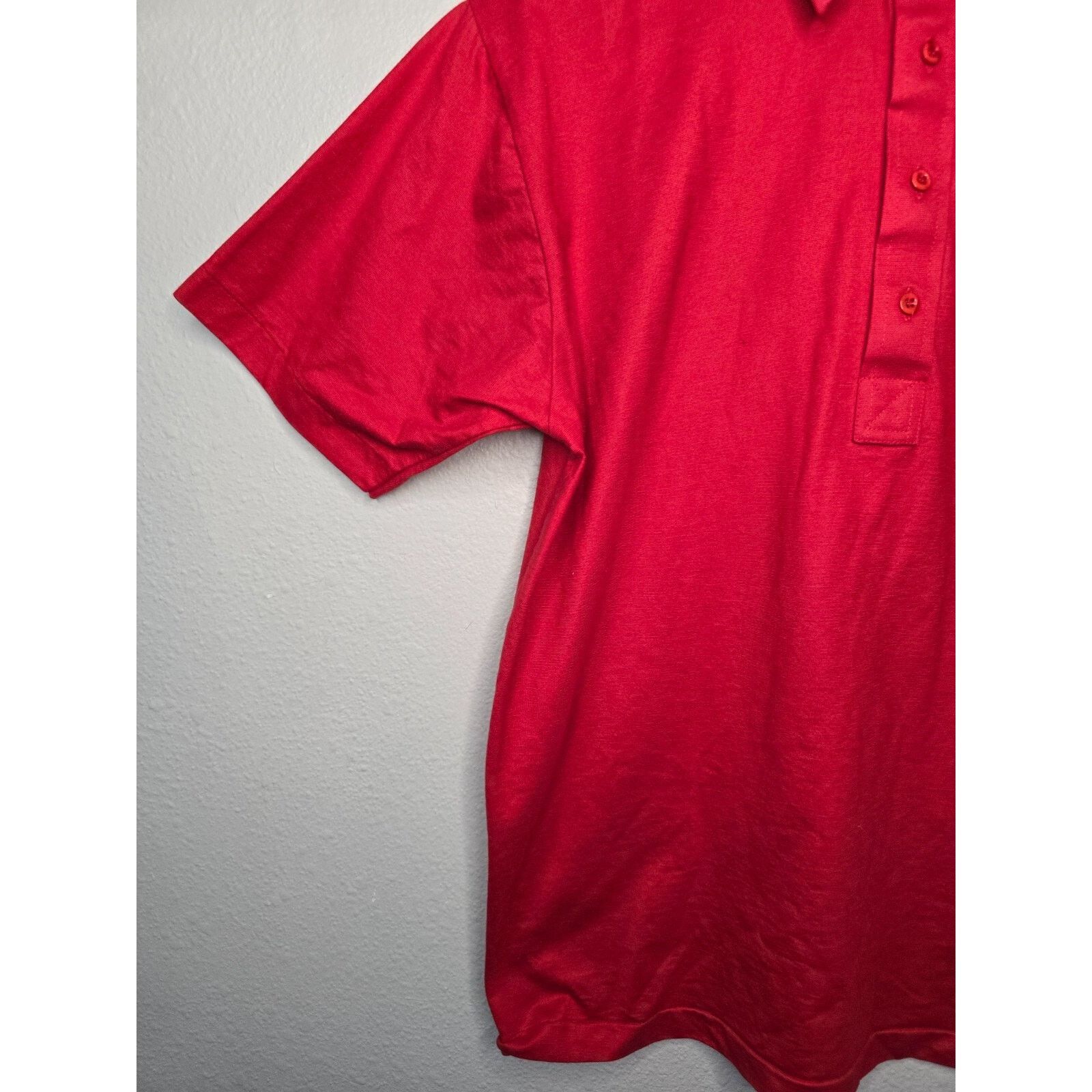 Puritan Vintage Womens Puritan Polo Medium Red short Sleeve Shirt Size M / US 6-8 / IT 42-44 - 4 Thumbnail