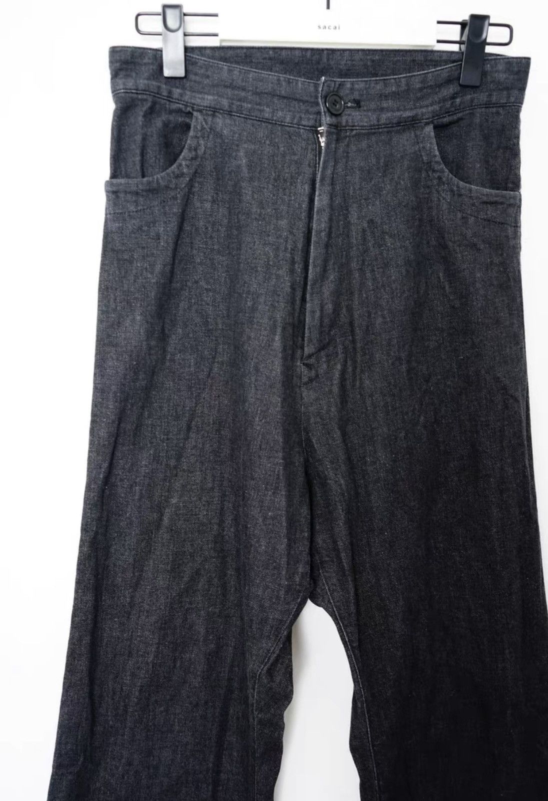 Yohji Yamamoto Yohji Yamamoto Denim Wide-Leg Pants Size US 32 / EU 48 - 4 Thumbnail