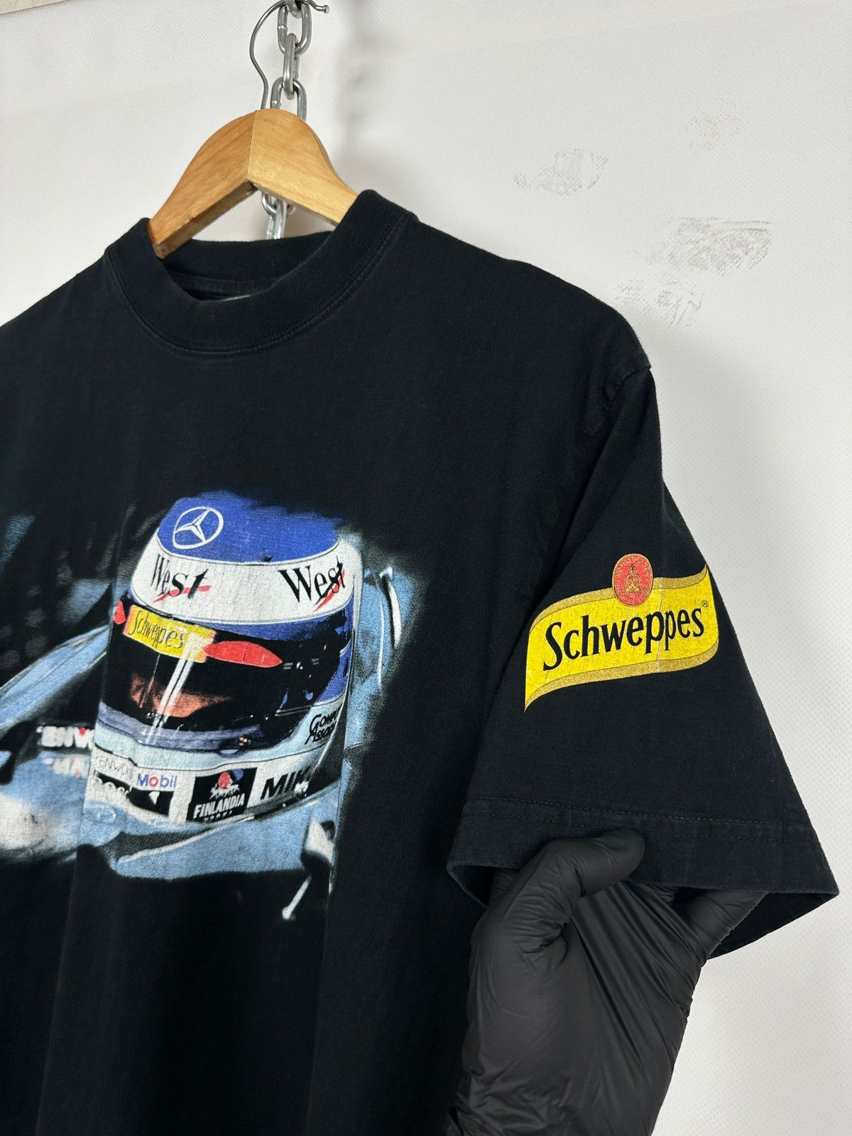 Mercedes-Benz Vintage Mika Hakkinen McLaren Mercedes West F1 Racing Shirt Size US M / EU 48-50 / 2 - 9 Thumbnail