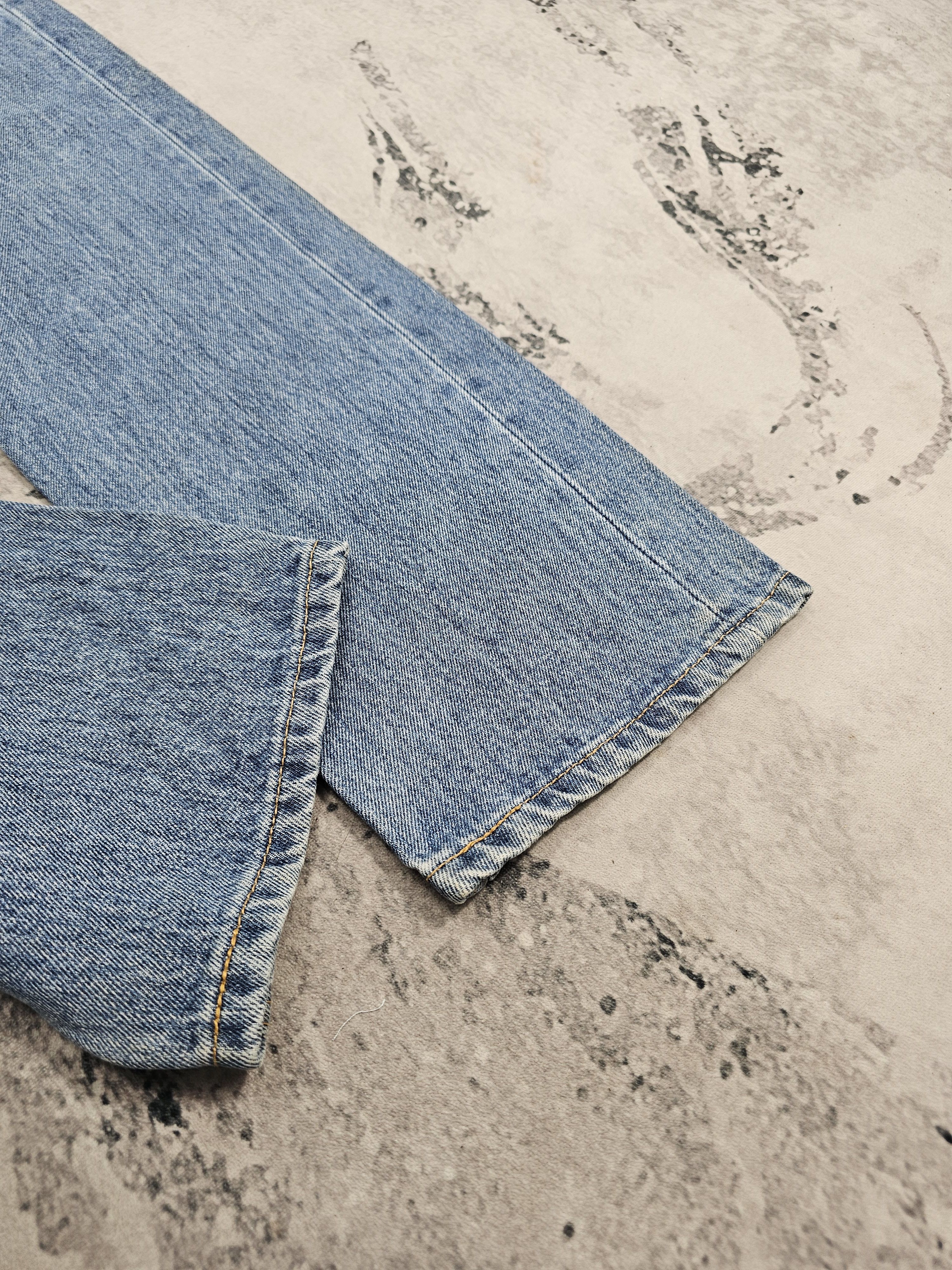 Levi's Vintage Clothing Vtg LEVIS 505 Faded Stain Cropped Blue Jeans 33X29 L0510 Size US 33 - 7 Thumbnail