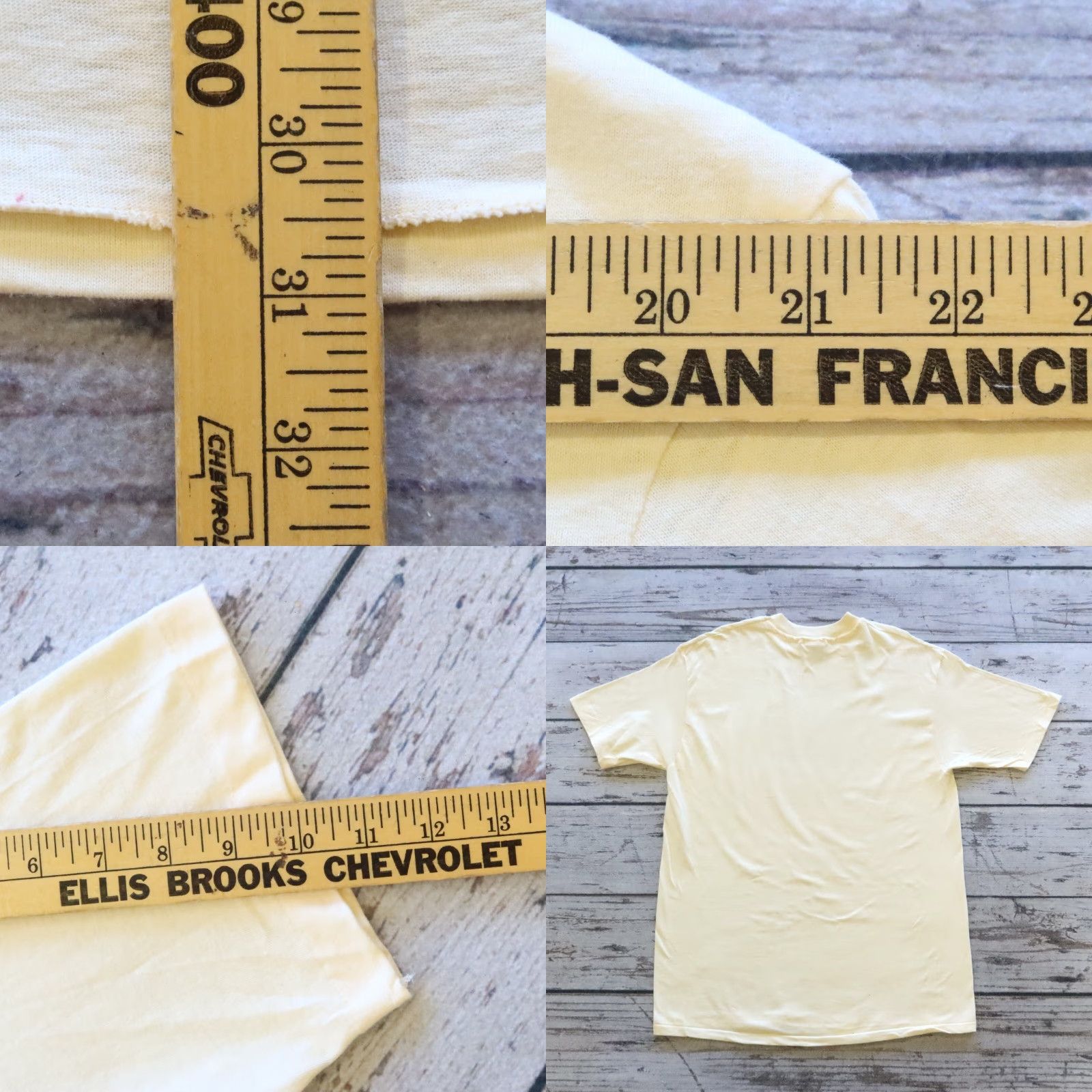 Hanes VINTAGE Janis Joplin Memorial Tee Tshirt XL Hanes Men Brown T-Shirt 1960s 70s Concert Gift Girls Mens Size US XL / EU 56 / 4 - 8 Thumbnail