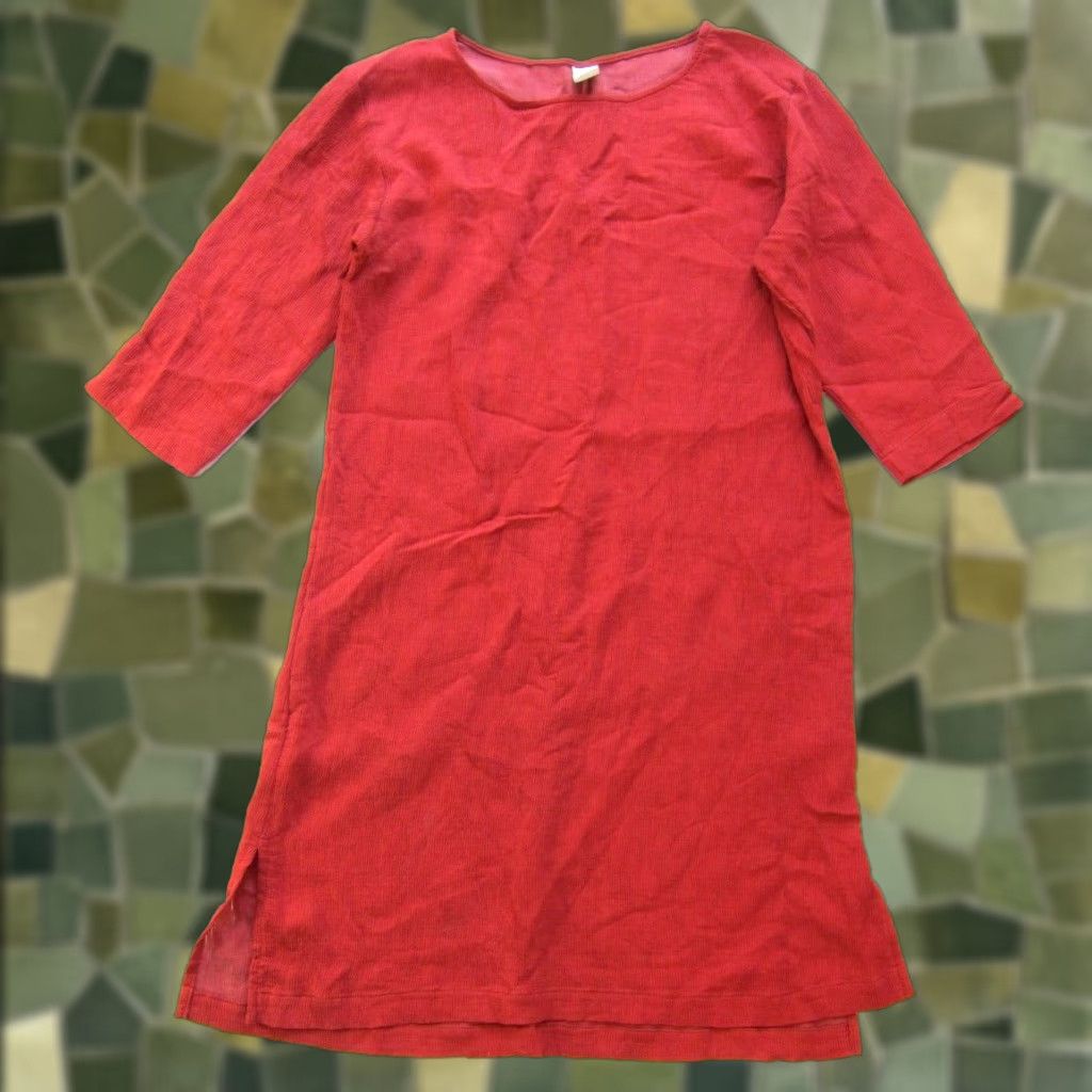 Vintage VINTAGE North Of West Orange Rayon 3/4 Sleeve Tunic Kaftan Midi Dress Medium Orange Womens Vintage Kaftan Midi Dress 3/4 Sleeve Rayon North Of West Size M / US 6-8 / IT 42-44 - 1 Thumbnail
