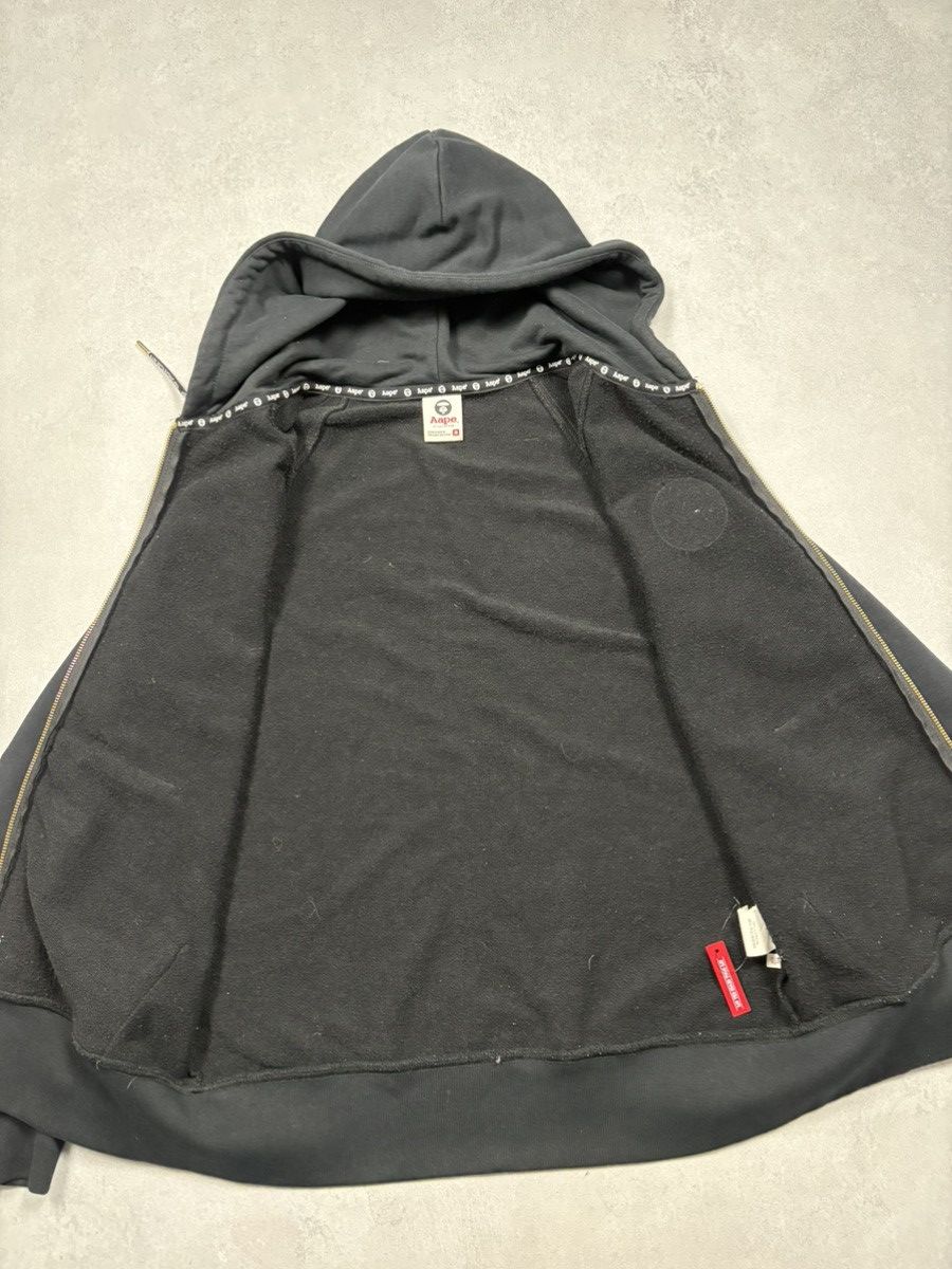 Aape AAPE By A Bathing Ape Black Zip Hoodie Gold Logo Tape Y2K M Size US M / EU 48-50 / 2 - 12 Thumbnail