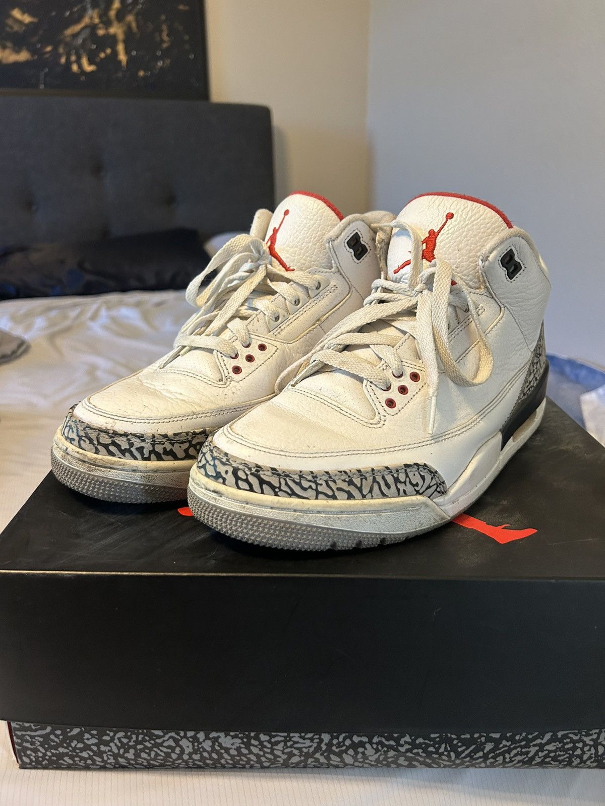 Jordan Brand White Cement Jordan 3 Size 11 Size US 11 / EU 44 - 2 Thumbnail