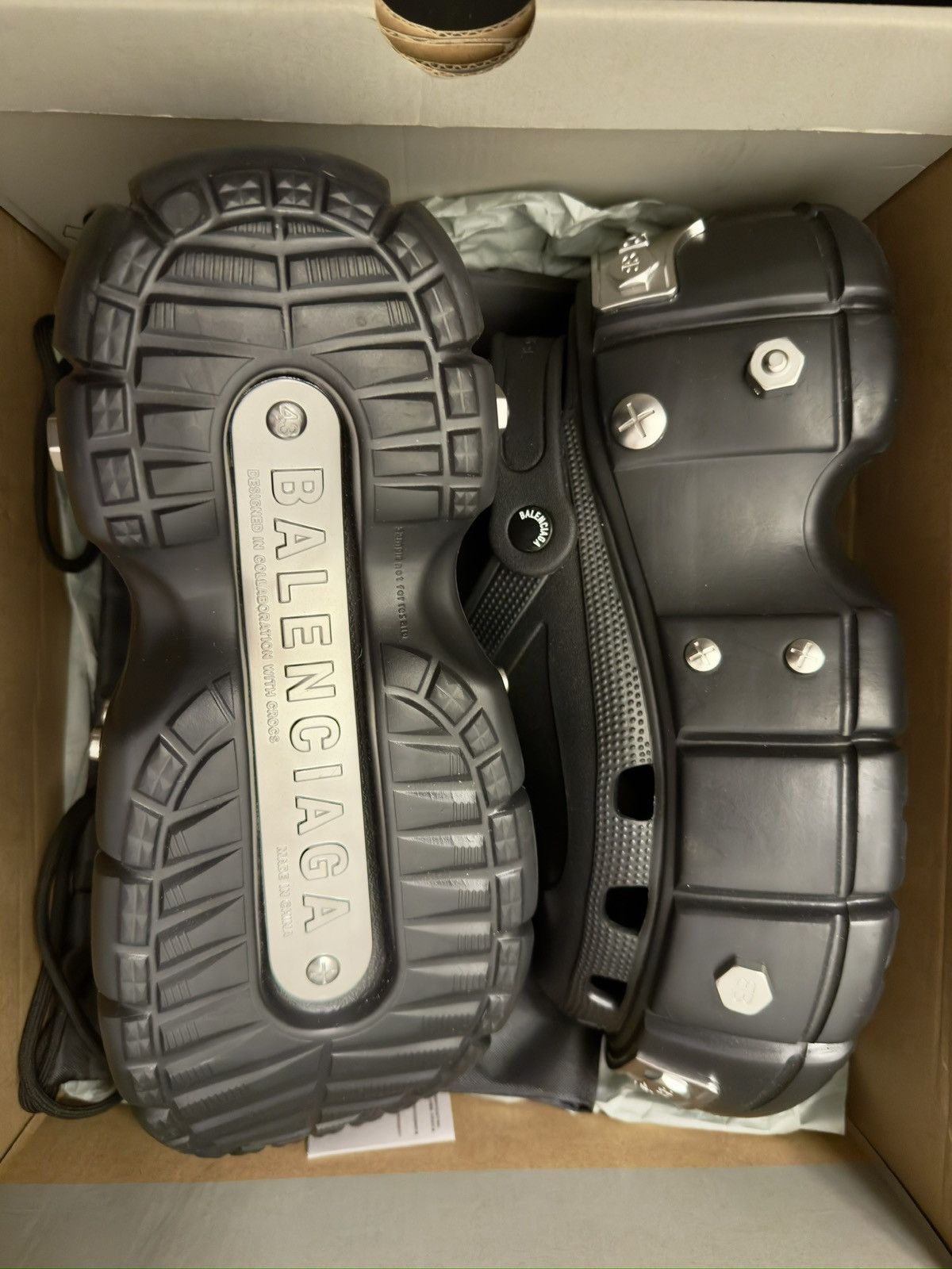 Balenciaga × Crocs Brand New Balenciaga HardCrocs™ Mule – Black – BNIB Size US 10 / EU 43 - 3 Thumbnail