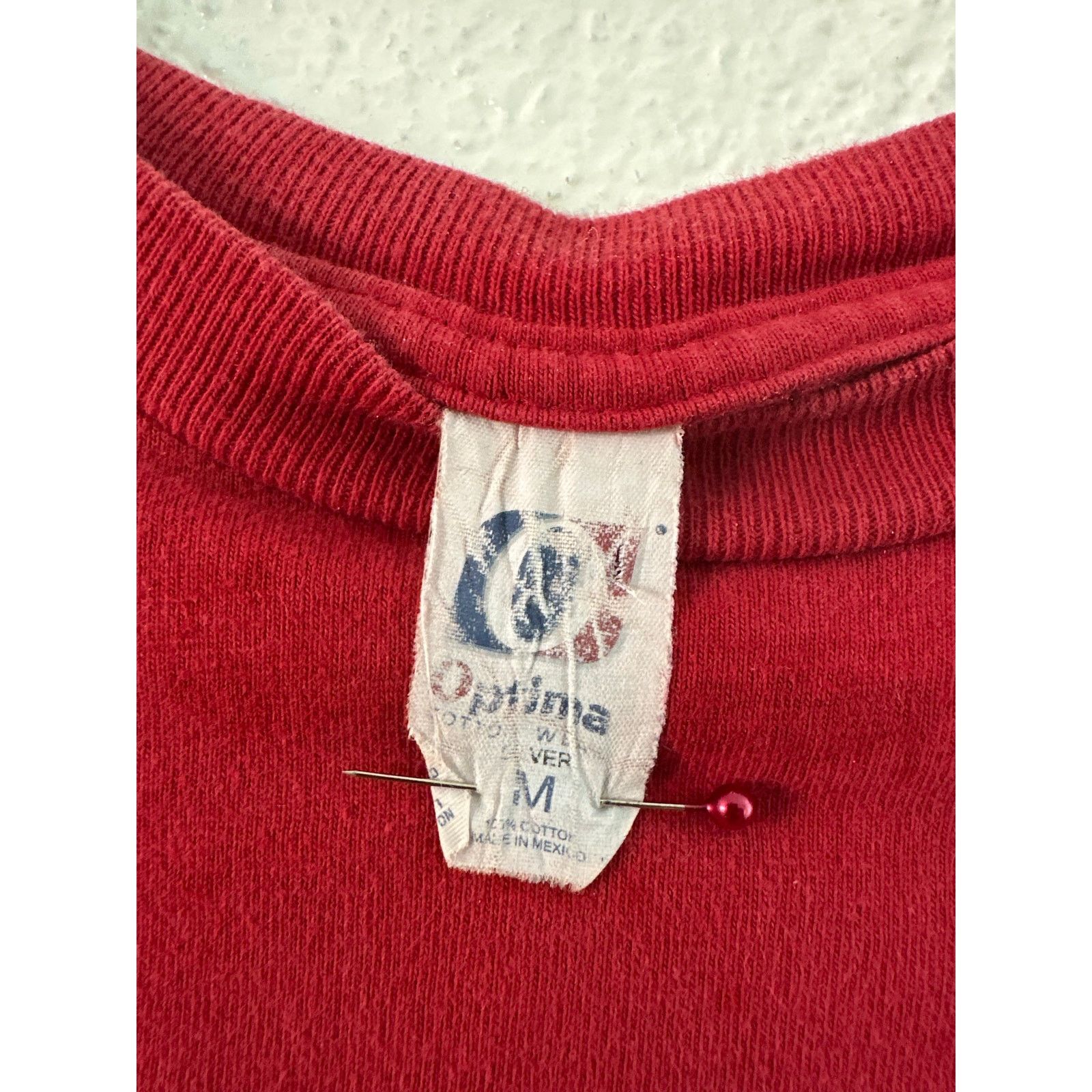 American Optical Red Cabin in the Woods men’s medium t-shirt Size US M / EU 48-50 / 2 - 3 Thumbnail