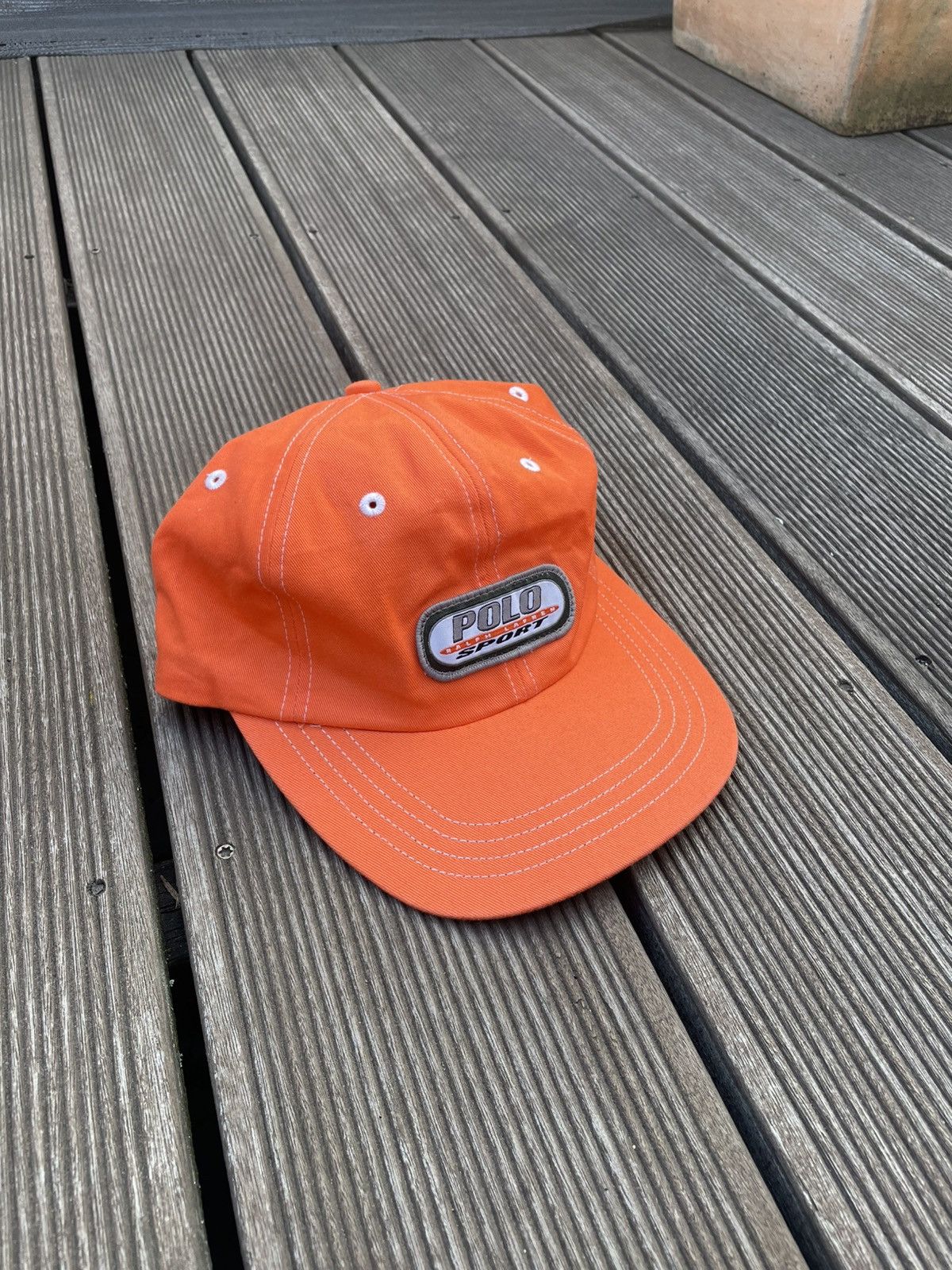 Polo Ralph Lauren Vintage Polo Sport Ralph Lauren Orange Strapback NWT Size ONE SIZE - 1 Thumbnail