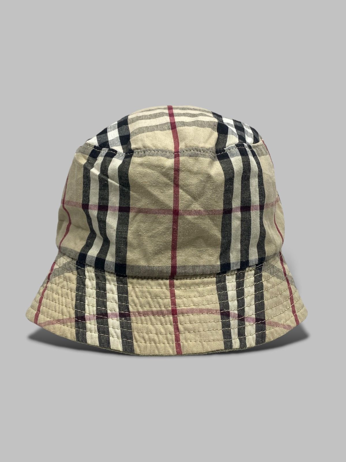 Burberry Vintage Burberry Nova Check Bucket Hat Size ONE SIZE - 1 Thumbnail