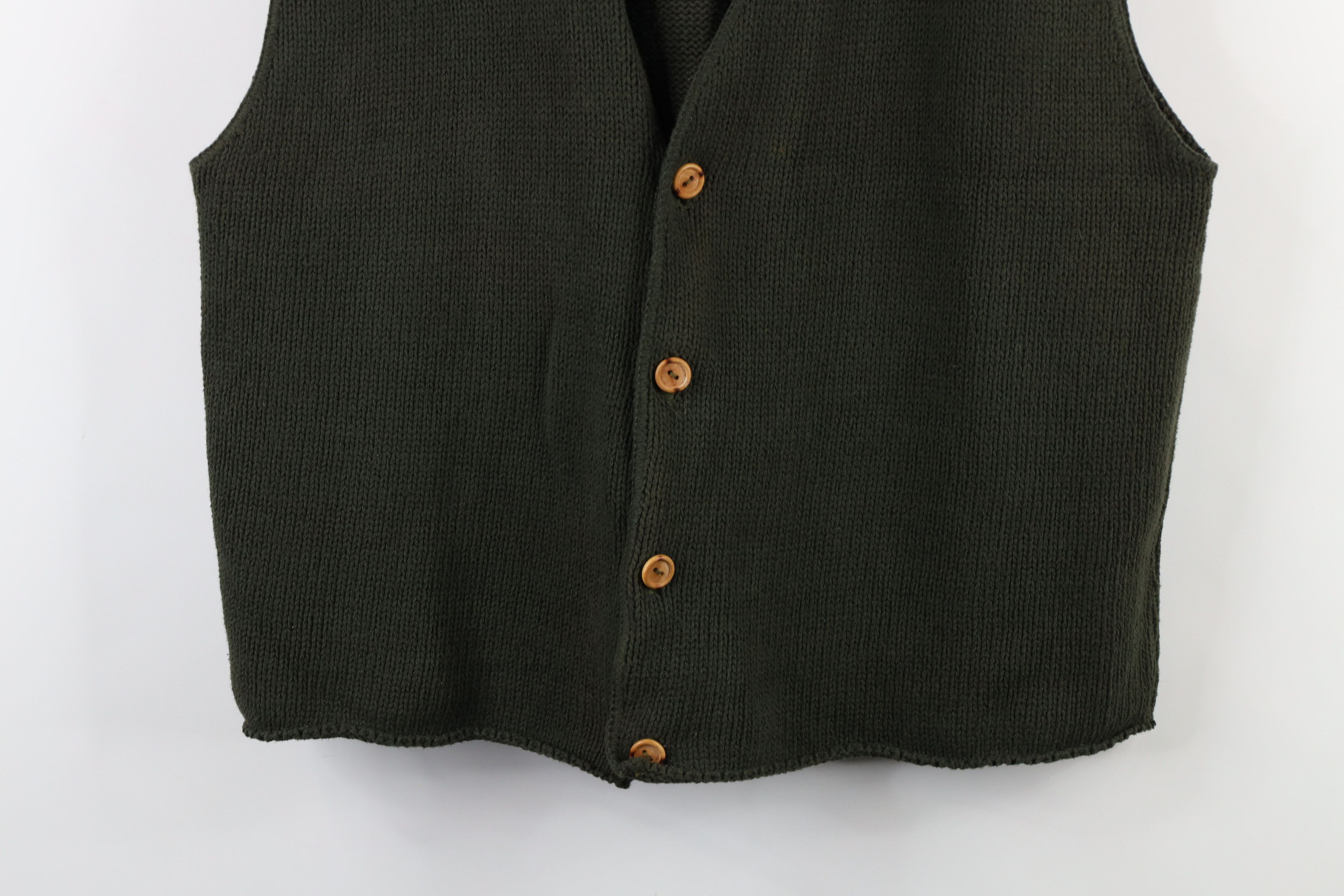 Vintage Vintage 90s Streetwear Marled Cotton Knit Sweater Vest USA Size US XL / EU 56 / 4 - 3 Thumbnail