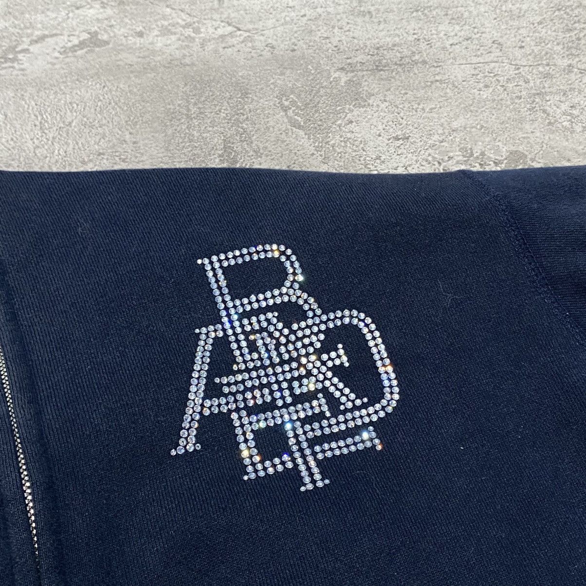 Bape Bape Swarovski Full Zip Hoodie Navy Size US S / EU 44-46 / 1 - 8 Thumbnail