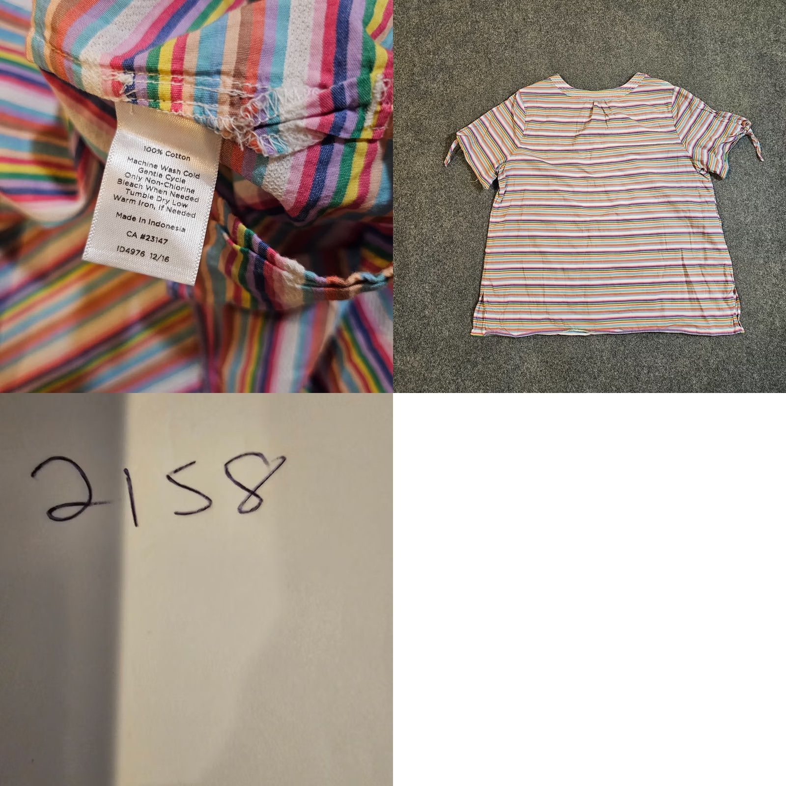 Talbots Talbots Top Women 3X Red Purple Stripe Short Sleeve Rainbow V Neck Casual Shirt Shirt Womens Plus 3X Red Rainbow Stripe V-Neck Short Sleeve Blouse Size XXL / US 16-18 / IT 52-54 - 8 Thumbnail