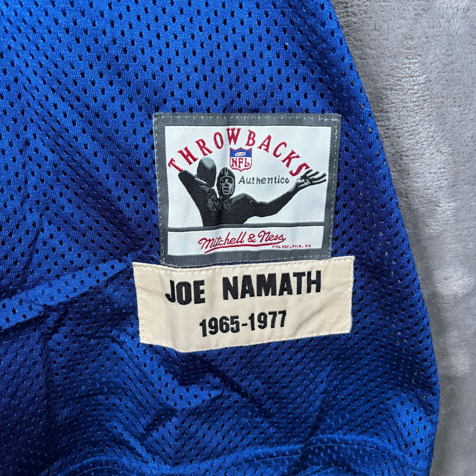 Mitchell & Ness Rare Mitchell & Ness Joe Namath Rams Throwback Jersey #12 Size US L / EU 52-54 / 3 - 3 Thumbnail