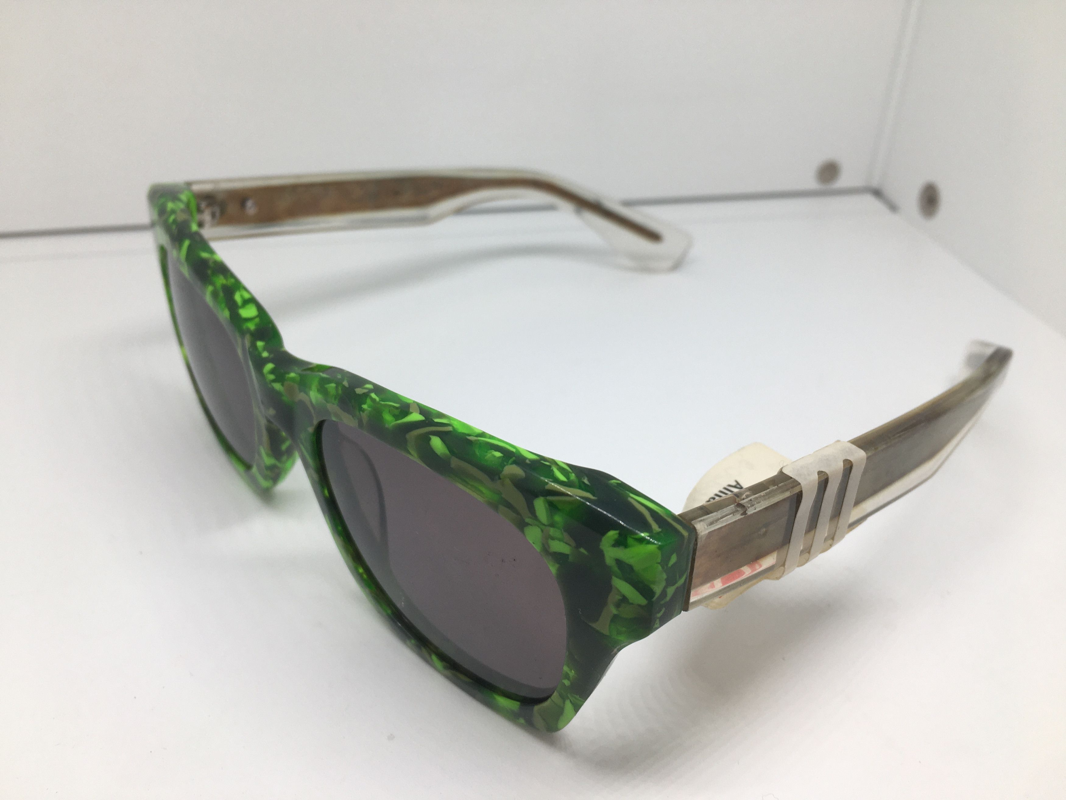 Vintage Handmade Chunky Acetate Sunglasses Frame Size ONE SIZE - 3 Thumbnail