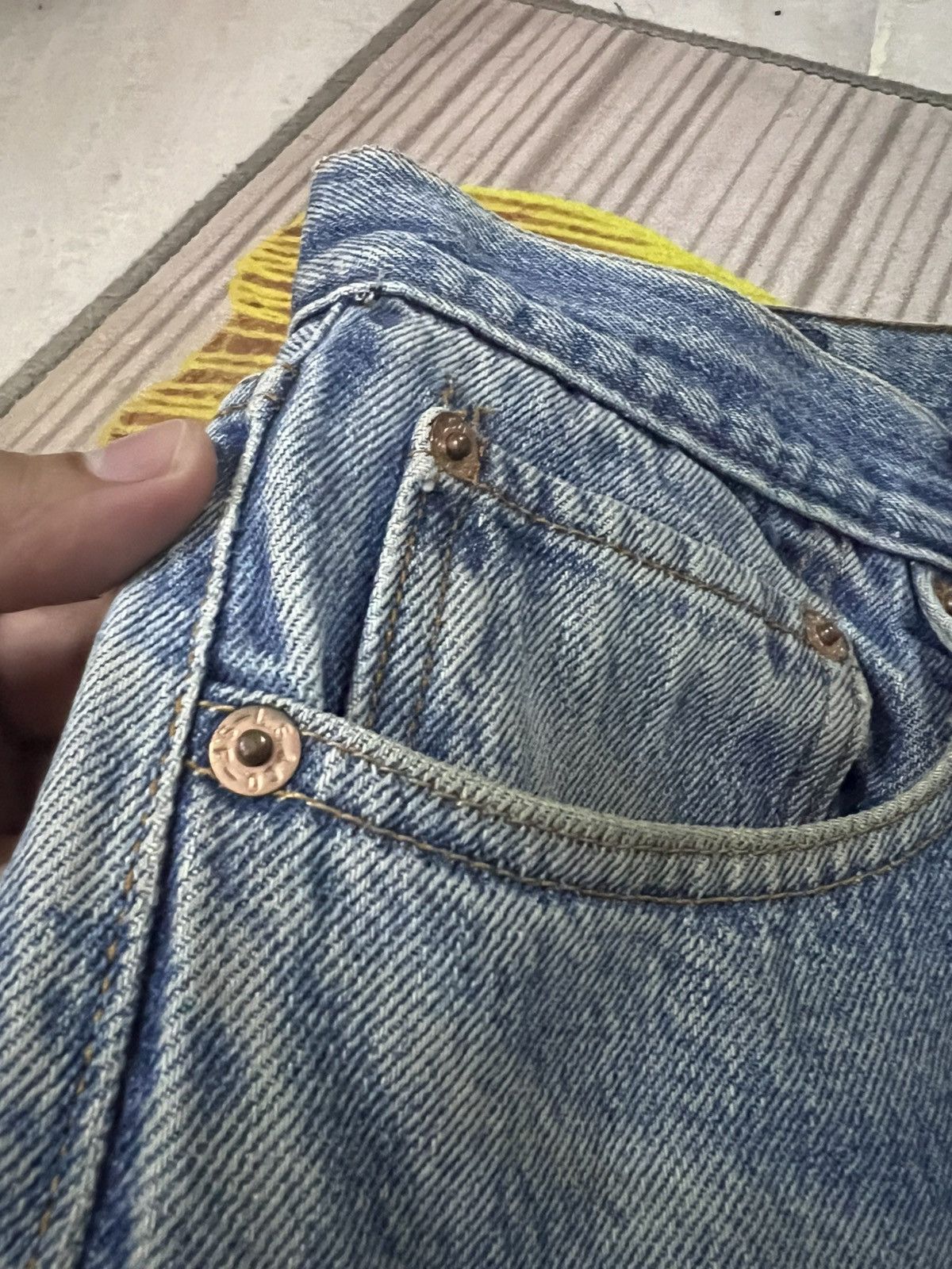 Levi's 💥Vintage 90’s Levis 501xx Distress Mud Wash Jean USA Size US 32 / EU 48 - 11 Thumbnail
