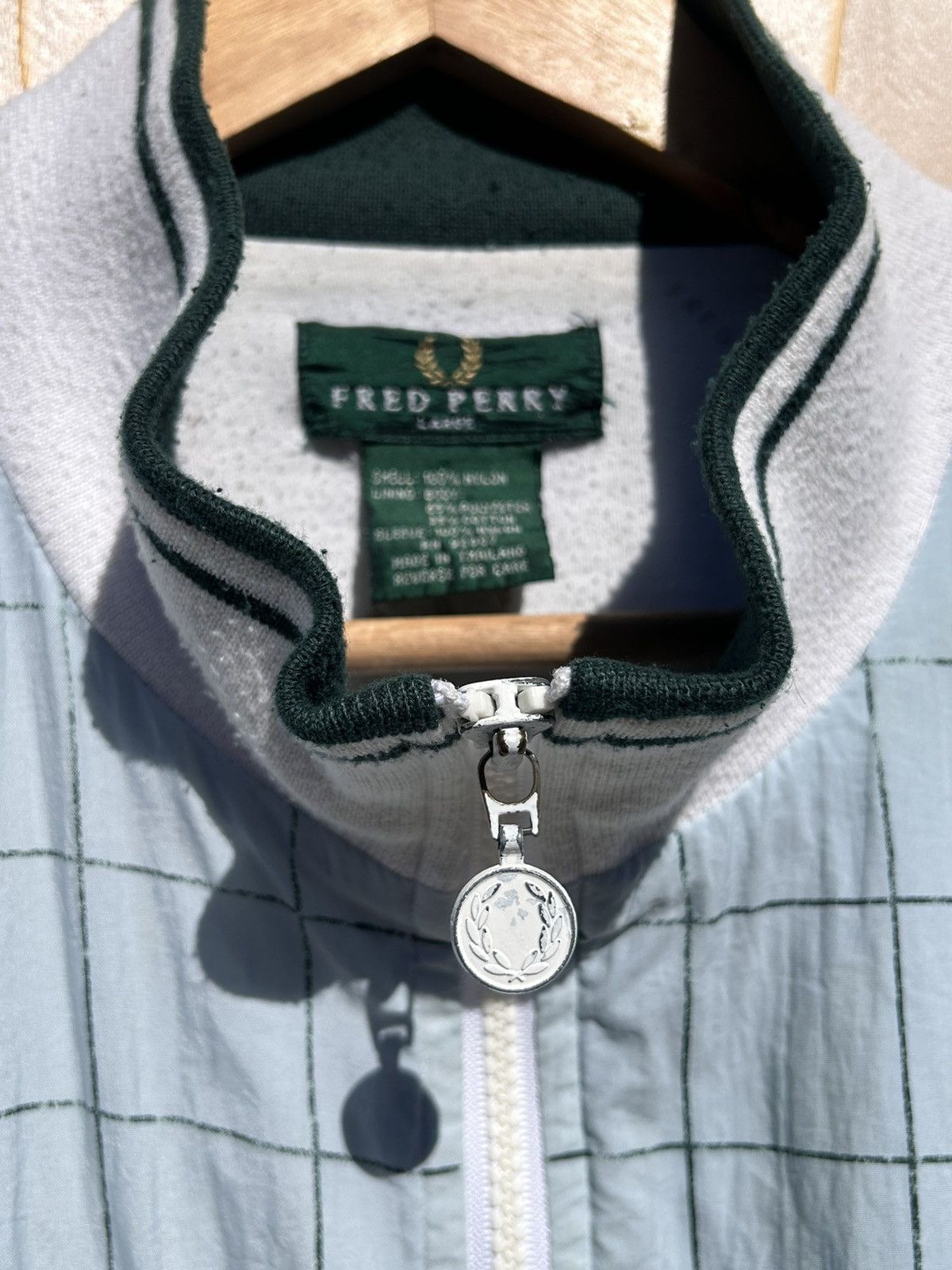 Fred Perry 90’s Fred Perry Zip Up Monogram Windbreaker Size US L / EU 52-54 / 3 - 7 Thumbnail