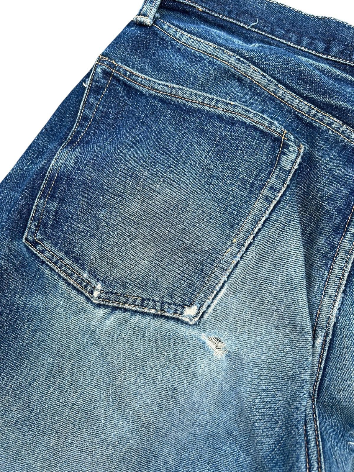 Kapital Vintage Japanese Brand Beams Selvedge Distressed Denim Jeans Size US 30 / EU 46 - 11 Thumbnail
