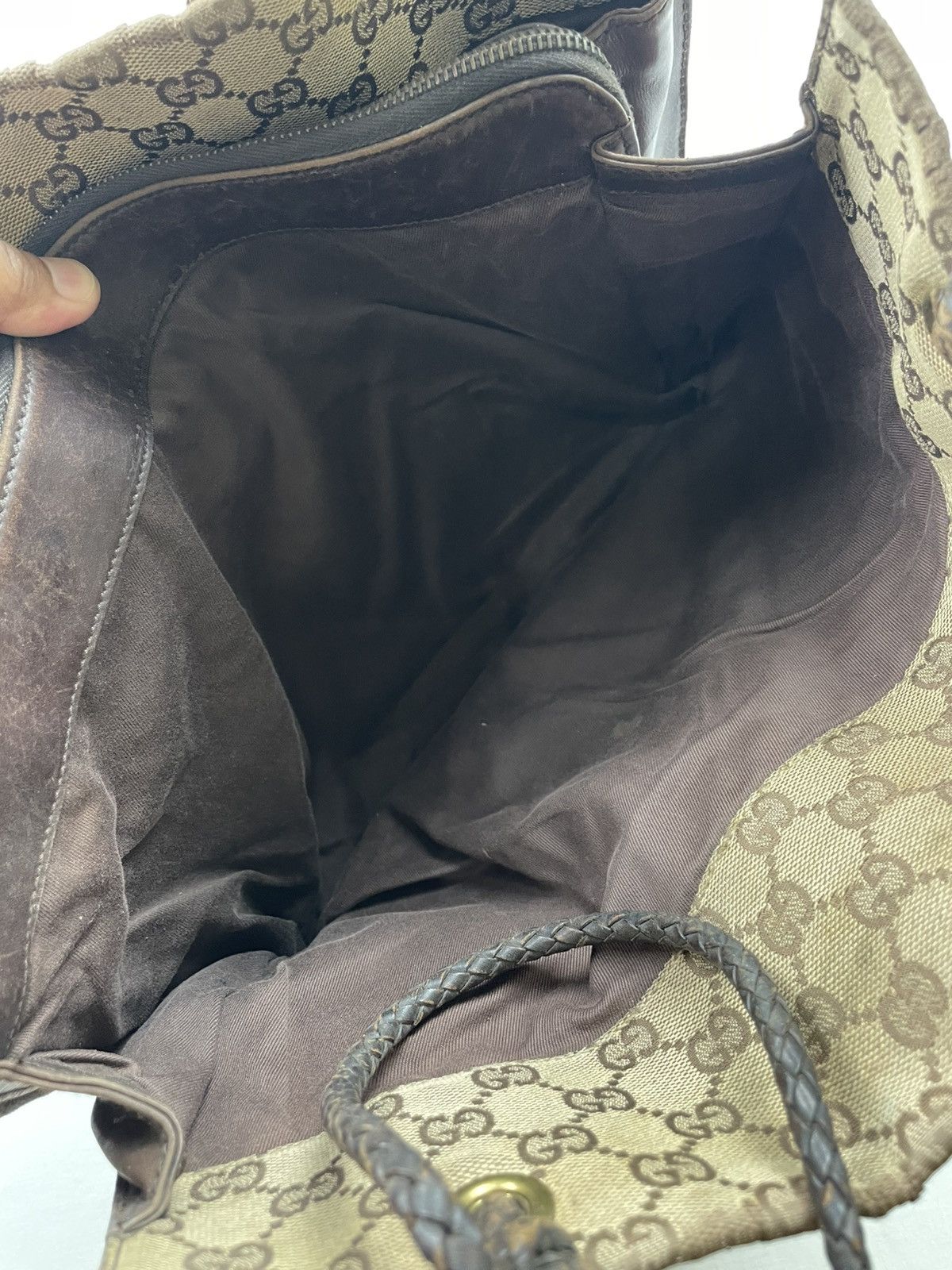 Gucci GUCCI GG Canvas Shoulder Bag Beige Made in Italy Size ONE SIZE - 9 Thumbnail
